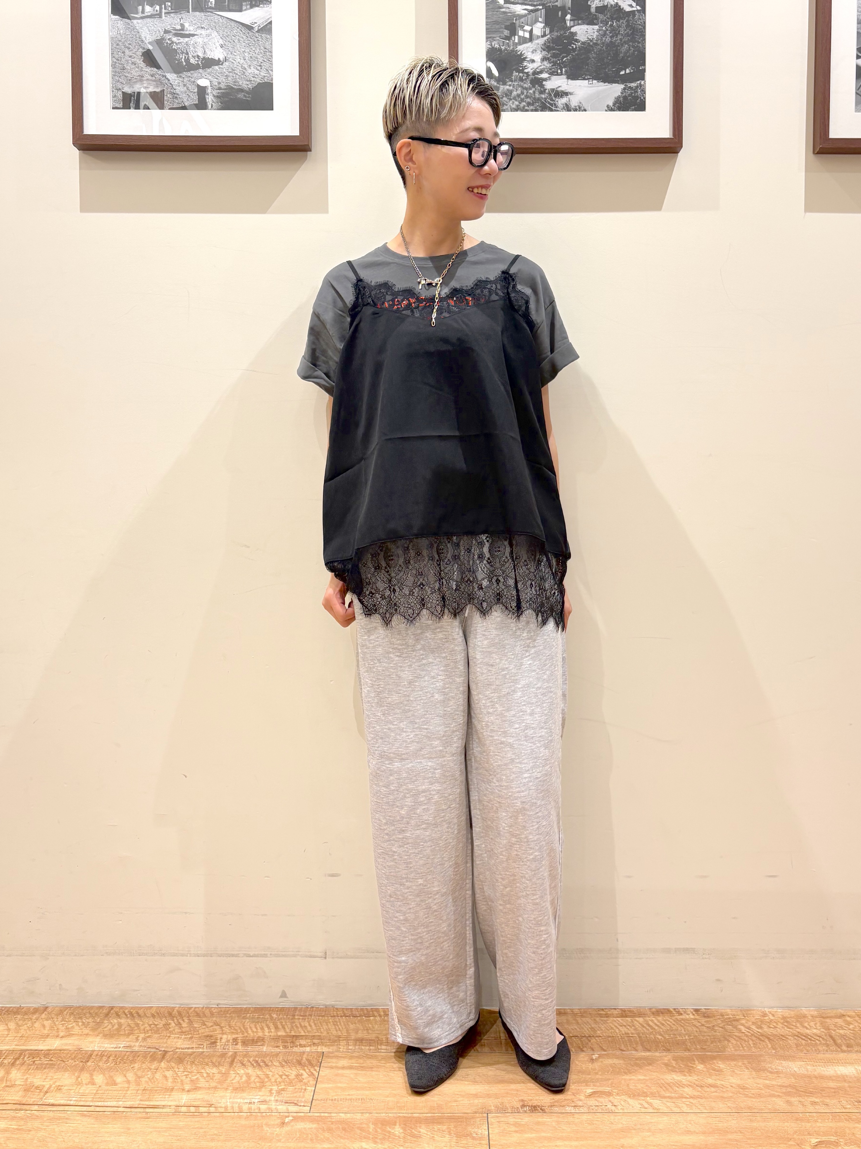 Ayumiさんの「SHOO･LA･RUE｜【通気性〇/セットアップ可/S-LL/洗濯機可】紫外線対策にも メッシュテーラードジャケット」を使ったコーディネート