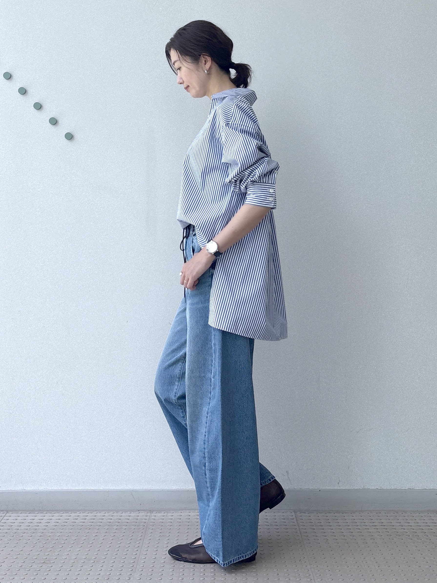 saitoさんの「DRESSTERIOR｜【接触冷感/UVカット/着回し】スキッパーブラウス」を使ったコーディネート