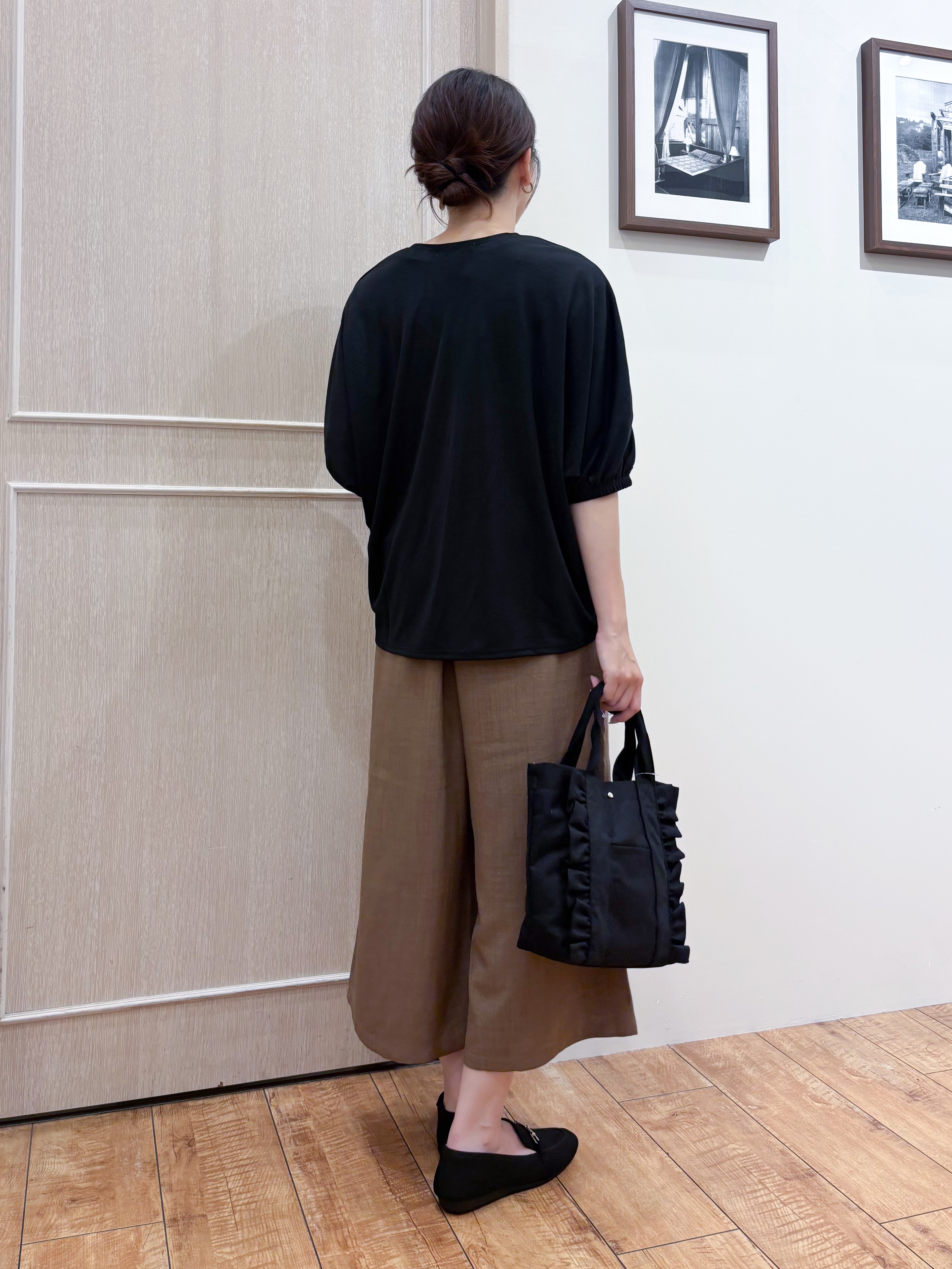なみさんの「SHOO･LA･RUE｜【ひんやり/UV/体型カバー】冷房や朝晩の冷え込み対策にも さらとろ 5分袖ドルマンカーディガン」を使ったコーディネート