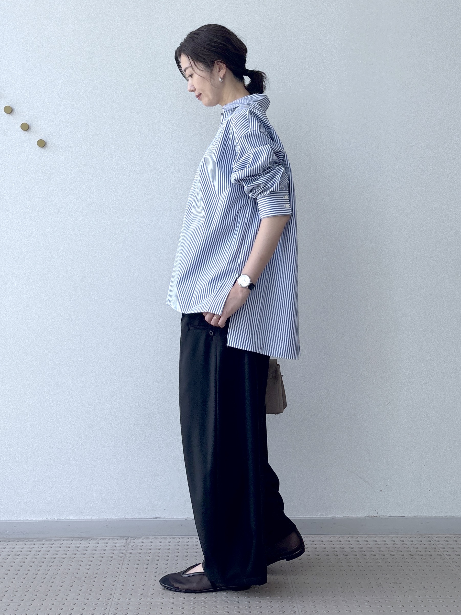 saitoさんの「DRESSTERIOR｜【接触冷感/UVカット/着回し】スキッパーブラウス」を使ったコーディネート