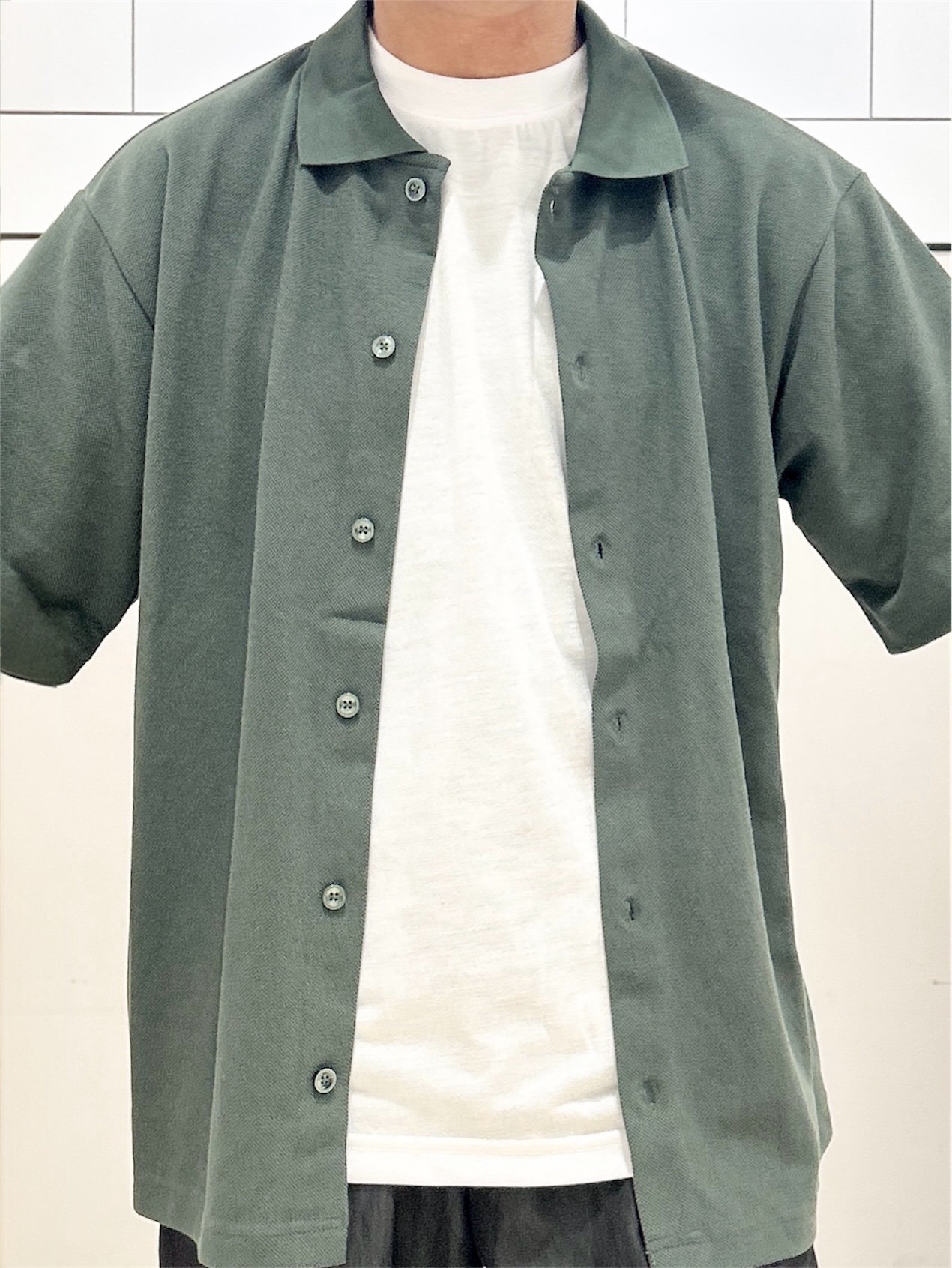KENJI Iさんの「THE SHOP TK｜【半袖シャツ＋インナー セットアイテム】カノコ半袖シャツ＆半袖Tシャツ」を使ったコーディネート