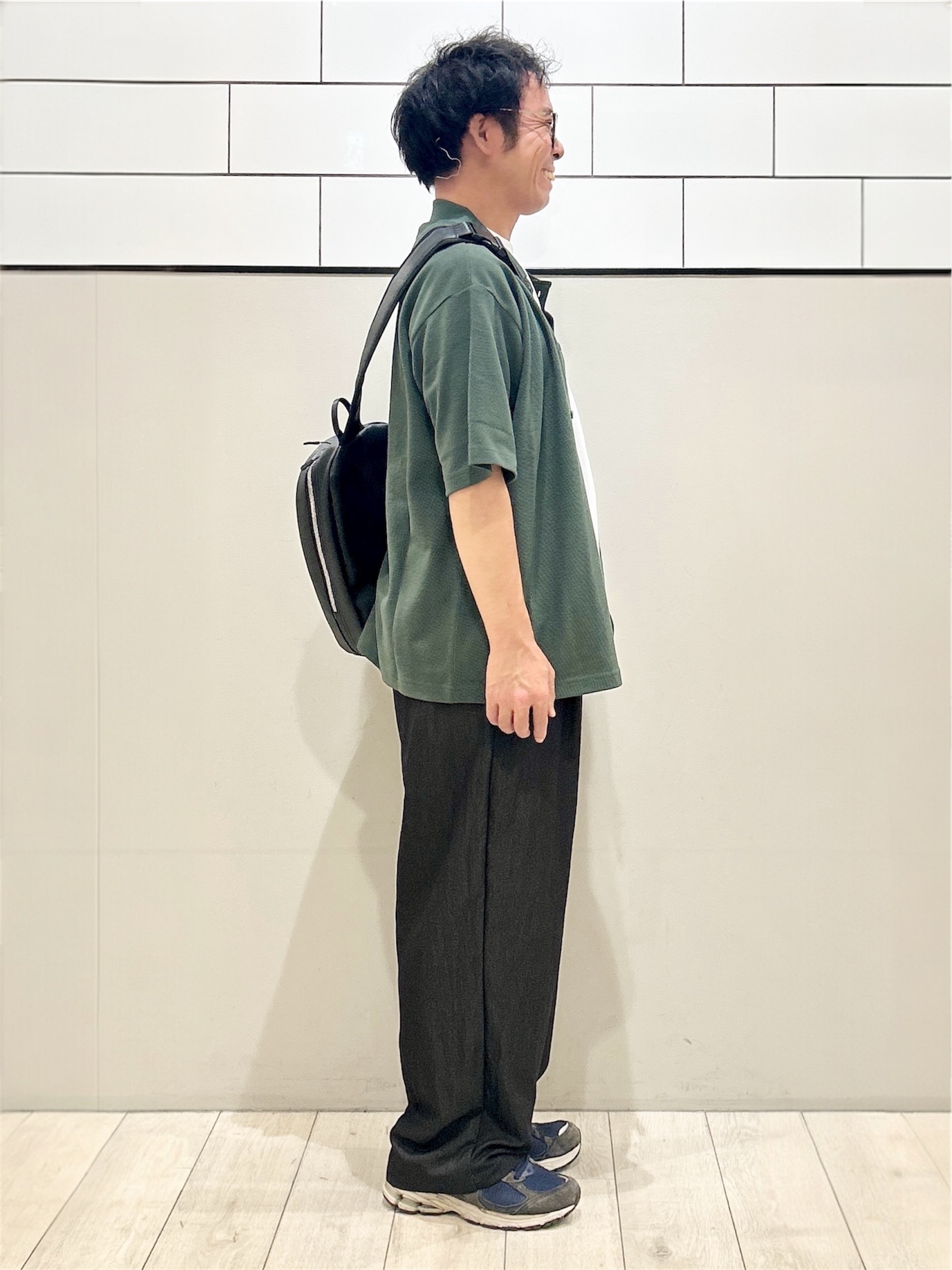 KENJI Iさんの「THE SHOP TK｜【半袖シャツ＋インナー セットアイテム】カノコ半袖シャツ＆半袖Tシャツ」を使ったコーディネート