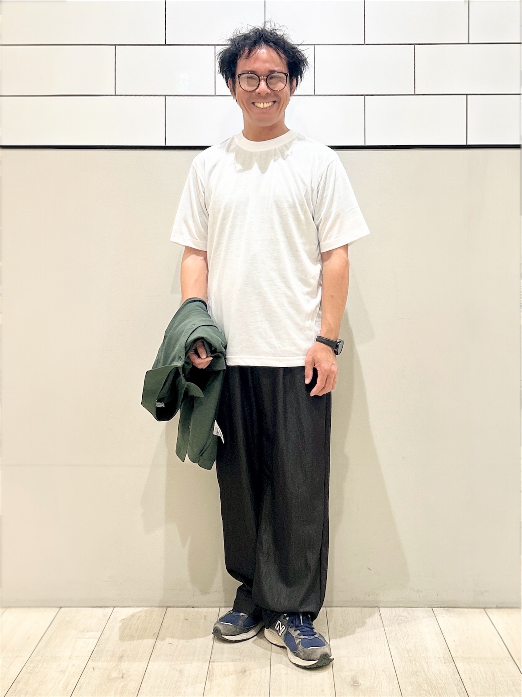 KENJI Iさんの「THE SHOP TK｜【半袖シャツ＋インナー セットアイテム】カノコ半袖シャツ＆半袖Tシャツ」を使ったコーディネート
