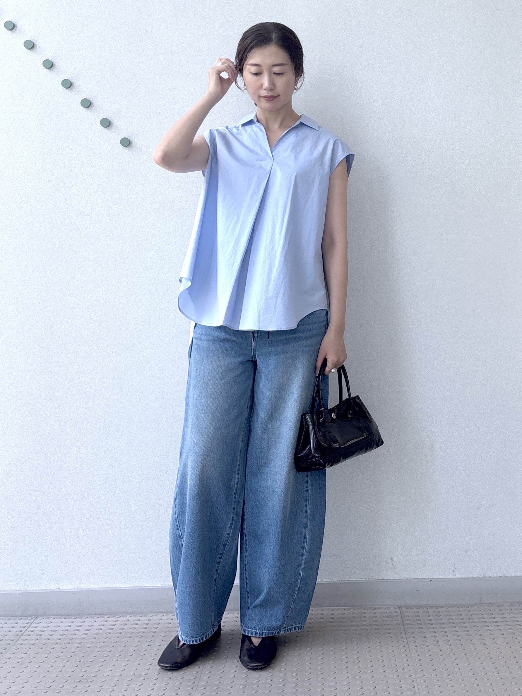 saitoさんの「DRESSTERIOR｜フレンチスリーブ スキッパーブラウス」を使ったコーディネート