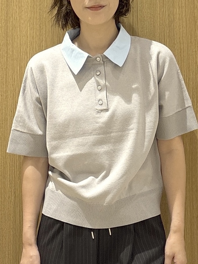 たけねぇさんの「OPAQUE.CLIP｜2WAY衿ドッキングニット《洗濯機OK》」を使ったコーディネート