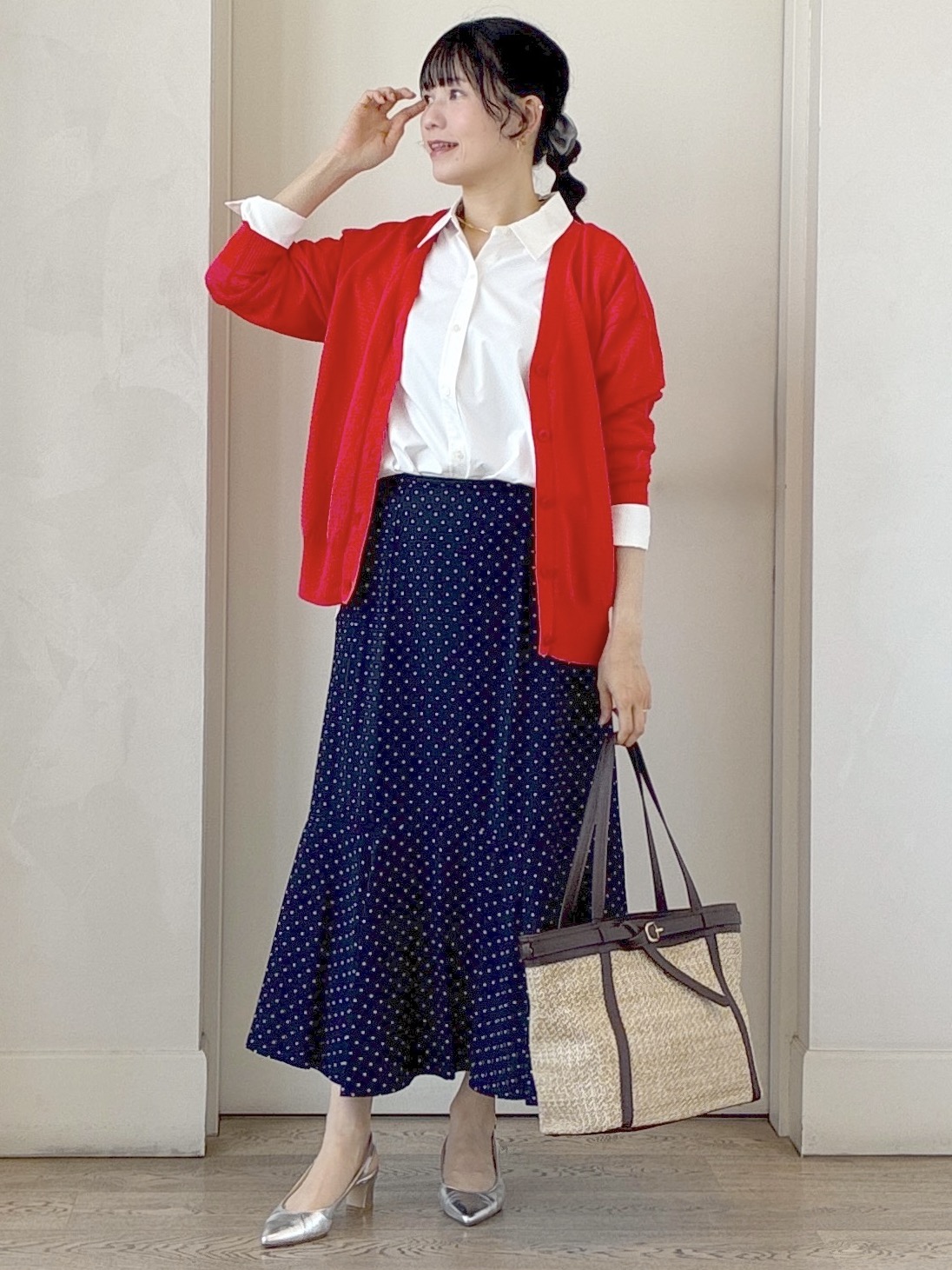  beni_gingerさんの「Reflect｜【羽織りにも◎】タイプライタービッグシャツ」を使ったコーディネート