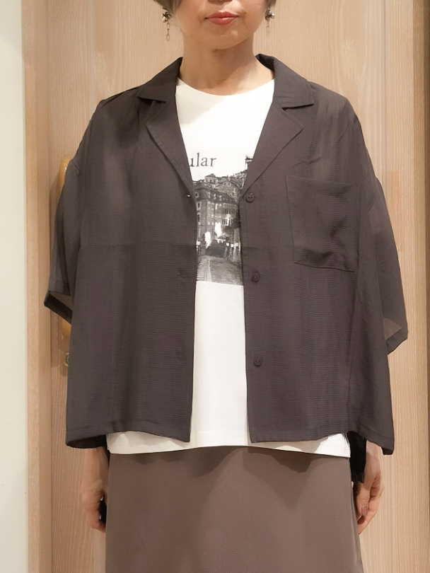 YUKIさんの「SHOO･LA･RUE｜【S-LL/洗濯機可】抜け感たっぷり 程よい透け感のポケット付きシャツ」を使ったコーディネート