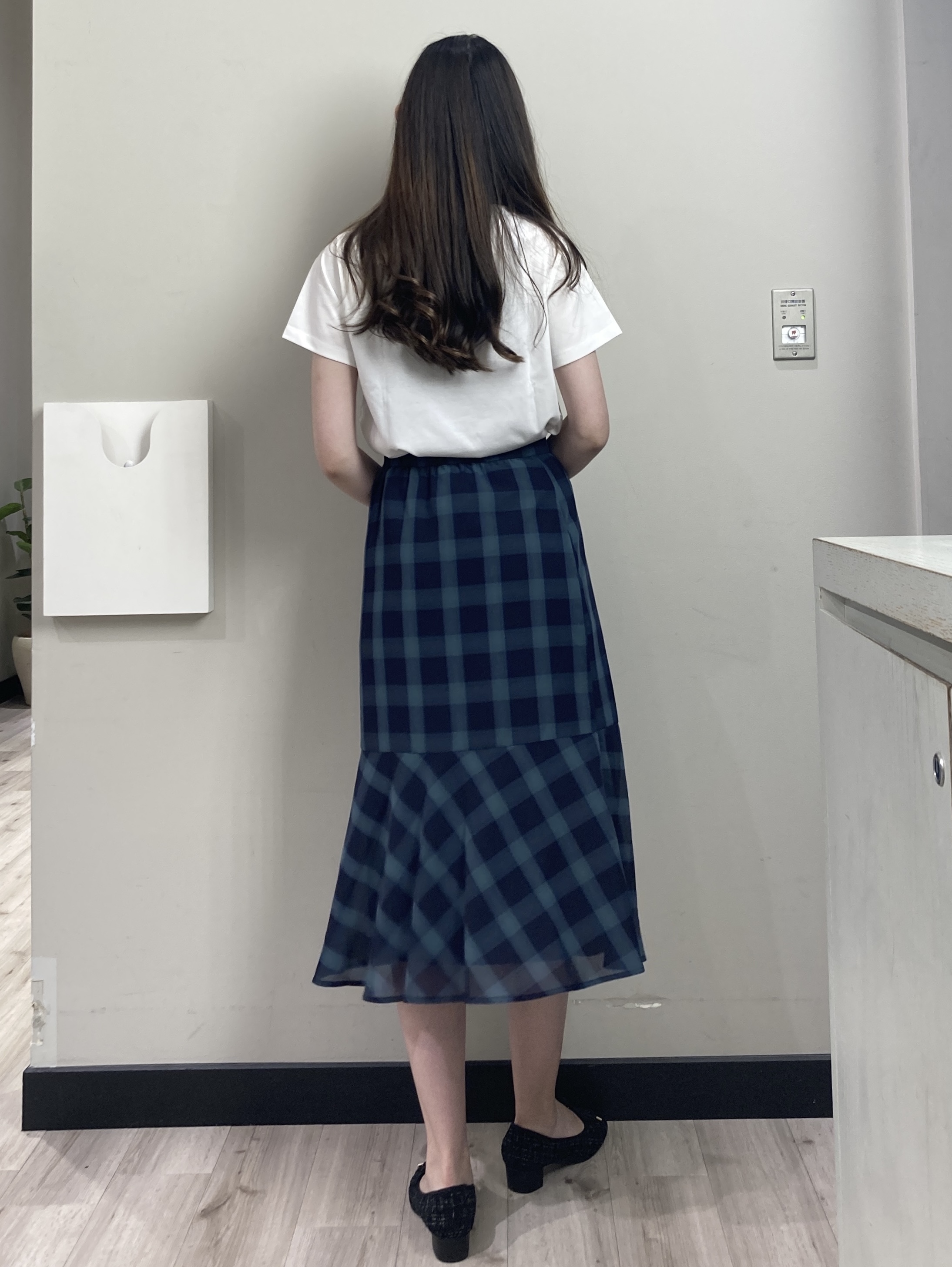 わかさんの「index｜【接触冷感／UVケア】裾レースロゴTシャツ《洗濯機OK／S-3L》」を使ったコーディネート