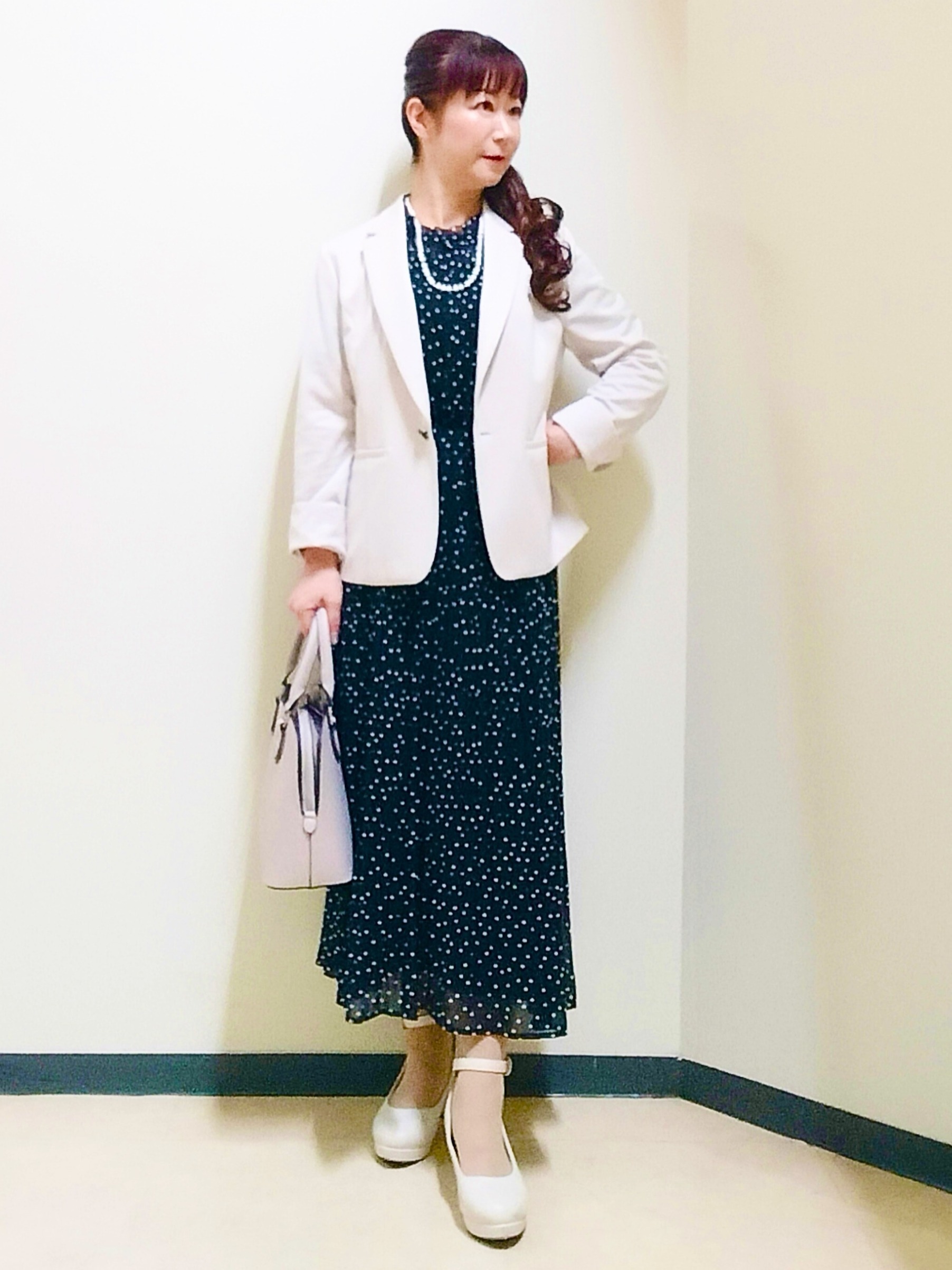 花さんの「Reflect｜【SS-4Lサイズ／UVカット／接触冷感】匠ジャケット／ベーシックテーラード」を使ったコーディネート
