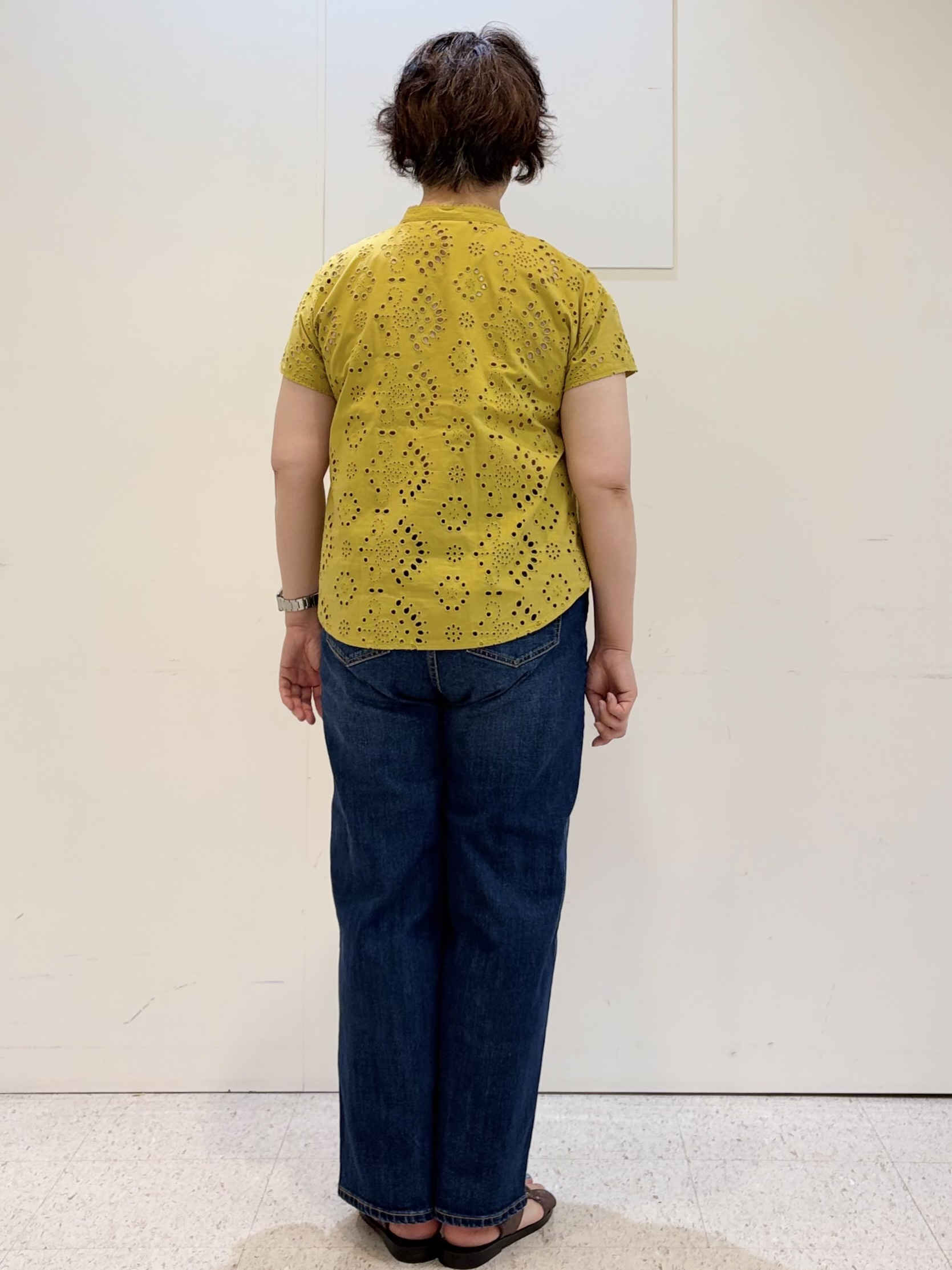 ヤスコさんの「Reflect｜【通勤◎】カットワーク刺繍レース シャツブラウス」を使ったコーディネート