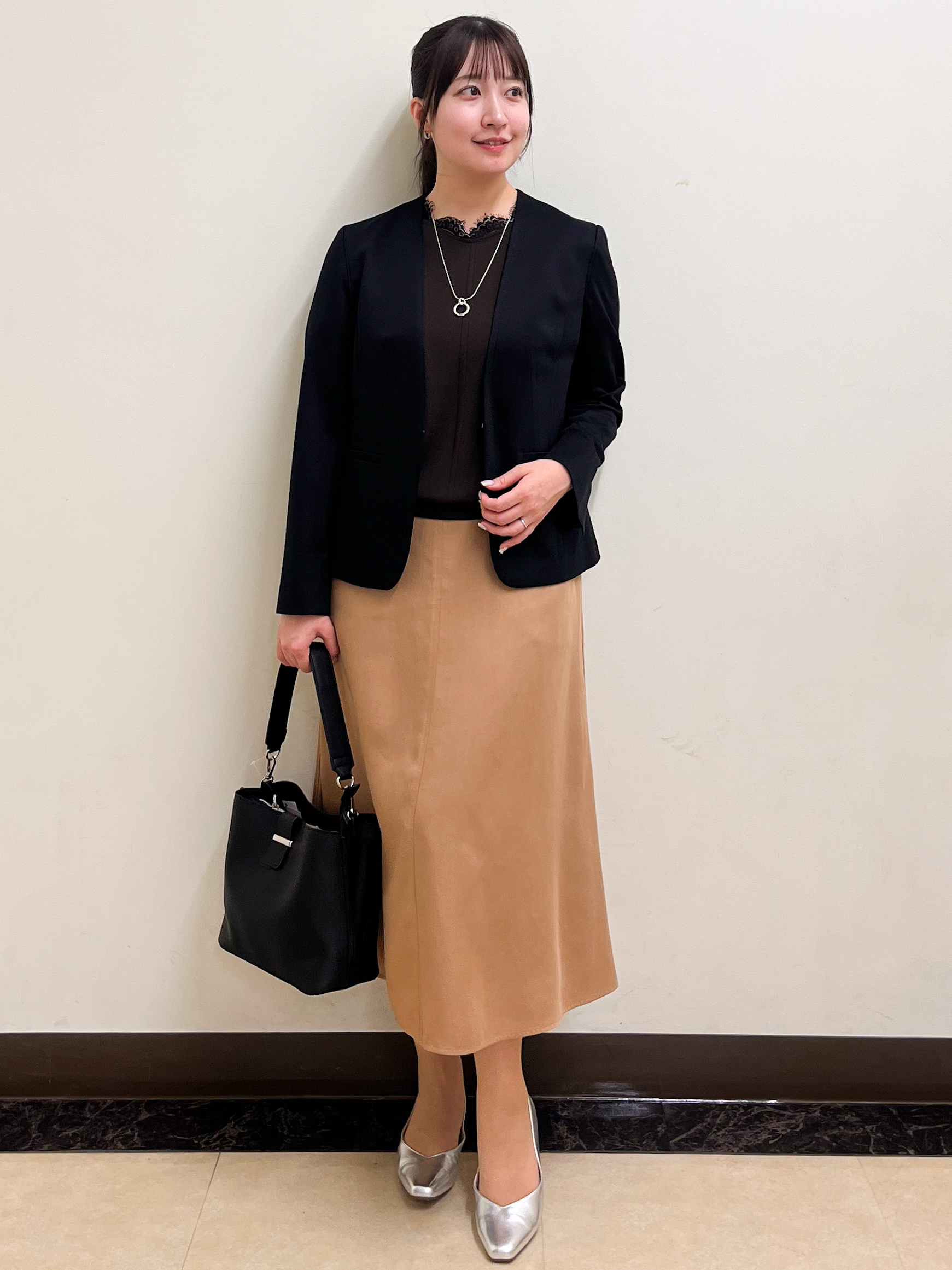 mikikoさんの「Reflect｜【SS-4Lサイズ／UVカット／接触冷感】匠ジャケット／ノーカラー」を使ったコーディネート