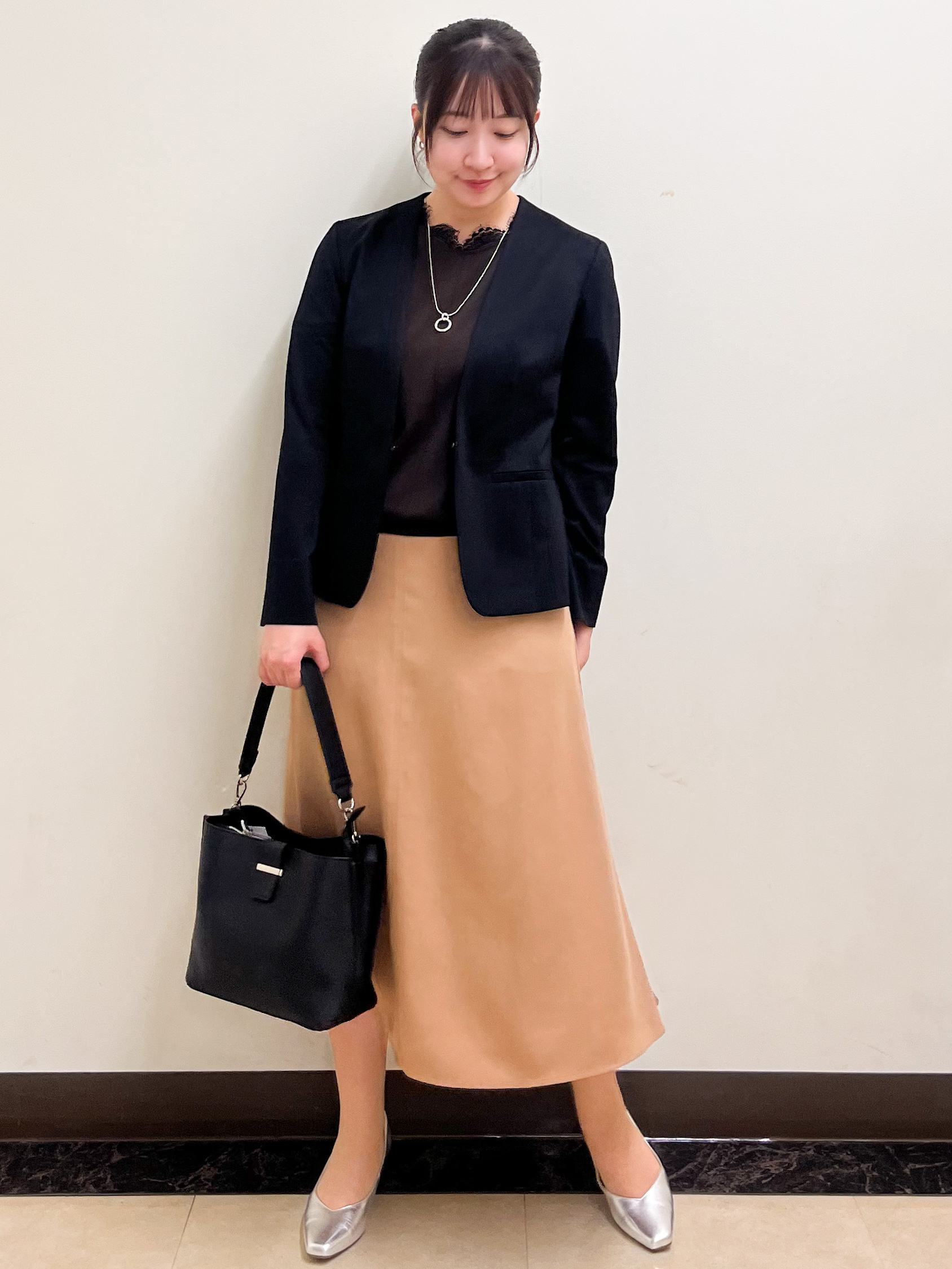 mikikoさんの「Reflect｜【SS-4Lサイズ／UVカット／接触冷感】匠ジャケット／ノーカラー」を使ったコーディネート