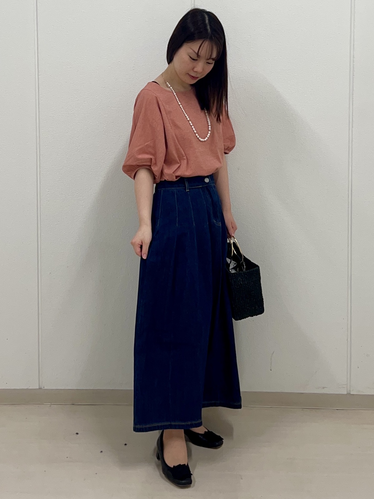 ゆうさんの「Reflect｜【UVカット／接触冷感／吸水速乾】ギャザースリーブカットソー」を使ったコーディネート