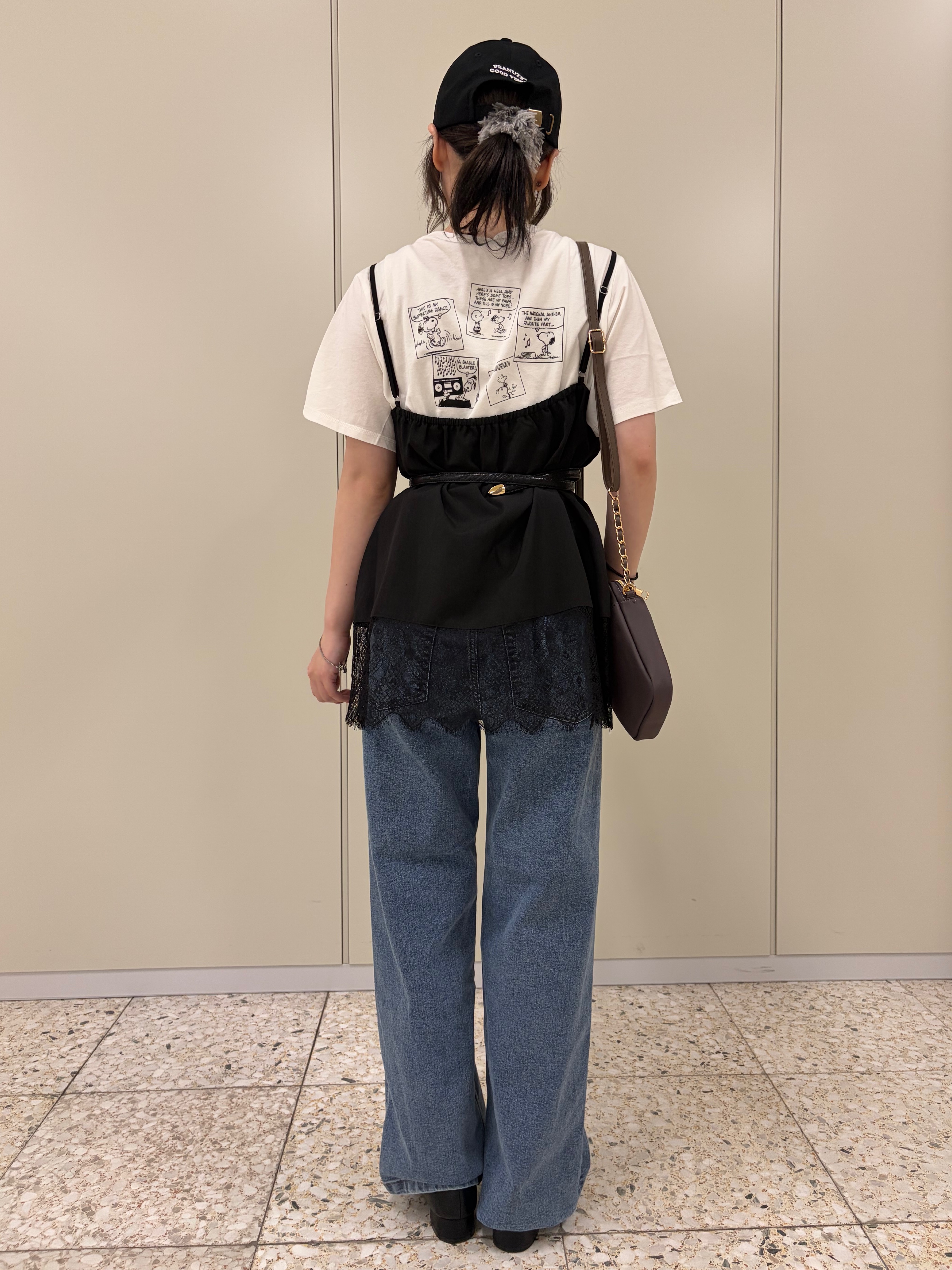 ひよりん⭐️さんの「SHOO･LA･RUE｜【PEANUTS】ひんやりプリントTシャツ」を使ったコーディネート