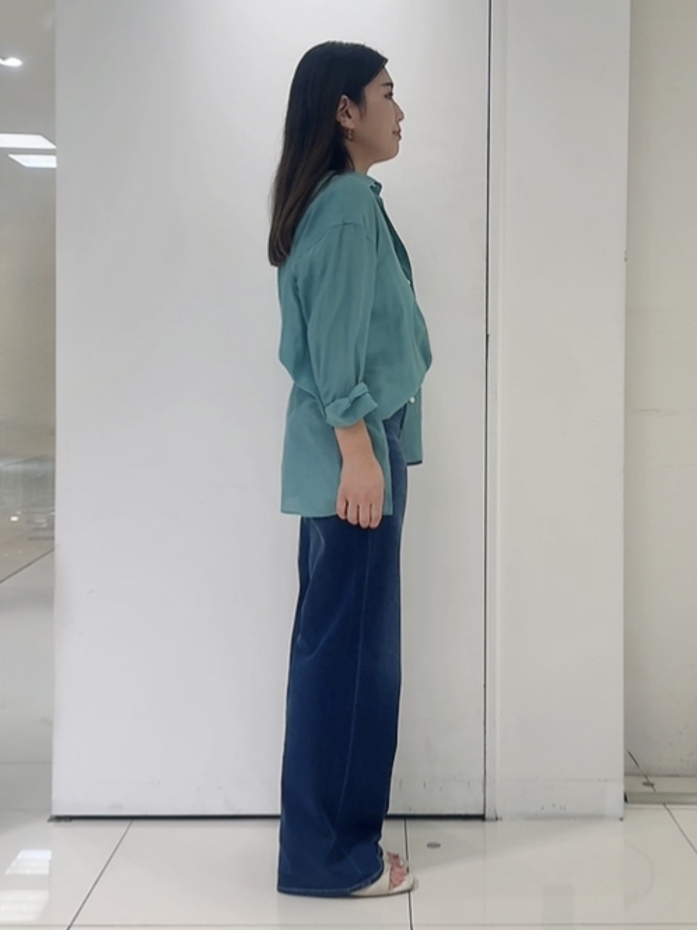 なかじさんの「UNTITLED｜シルキータッチシアーシャツ」を使ったコーディネート