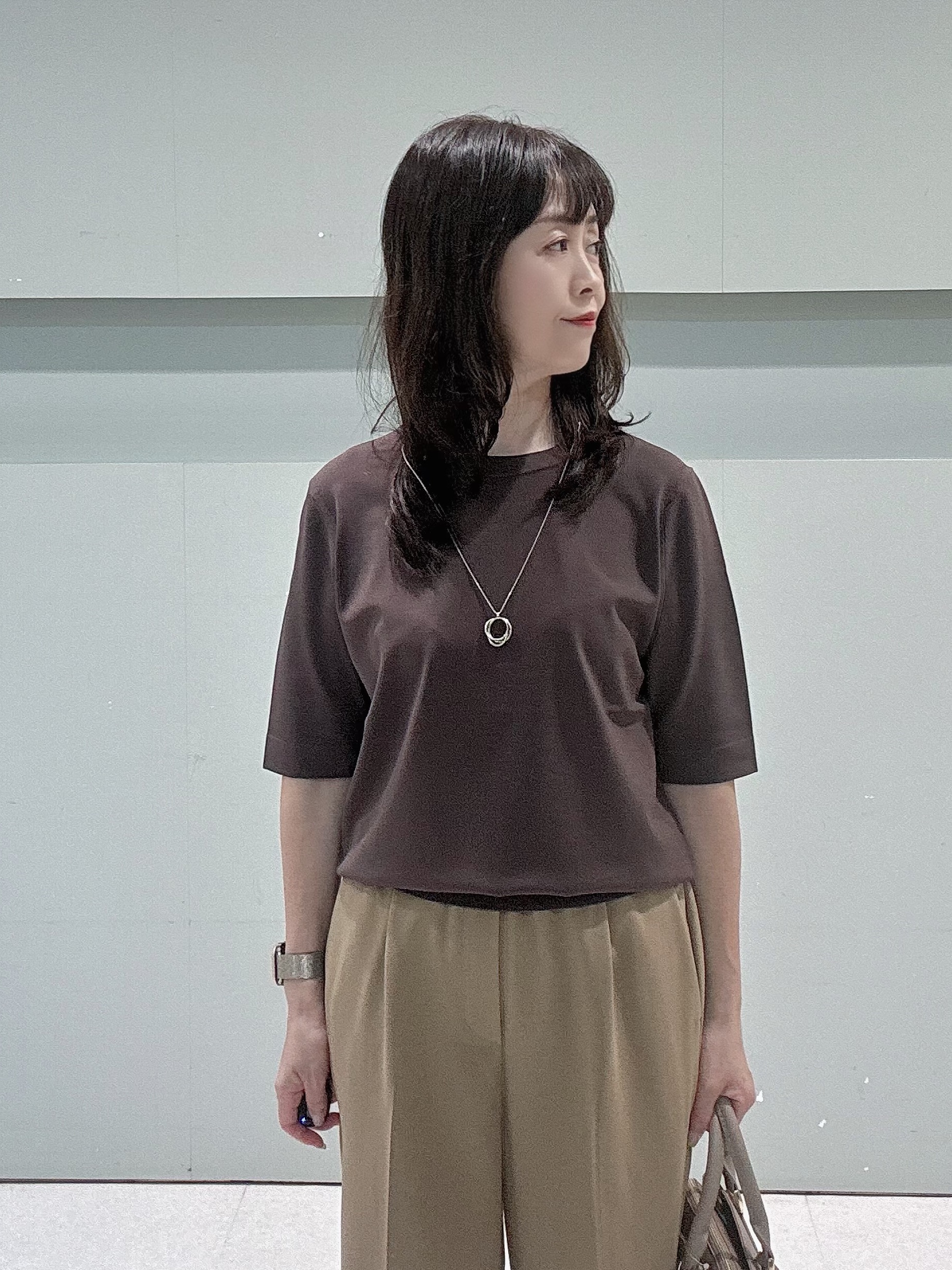 makiさんの「UNTITLED｜【アンサンブル可能】コンパクトニットカーディガン」を使ったコーディネート