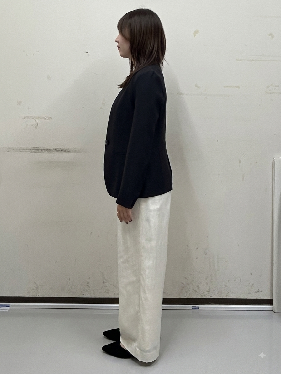 noeさんの「INDIVI｜【体型カバー／洗える】シアードルマンニット」を使ったコーディネート