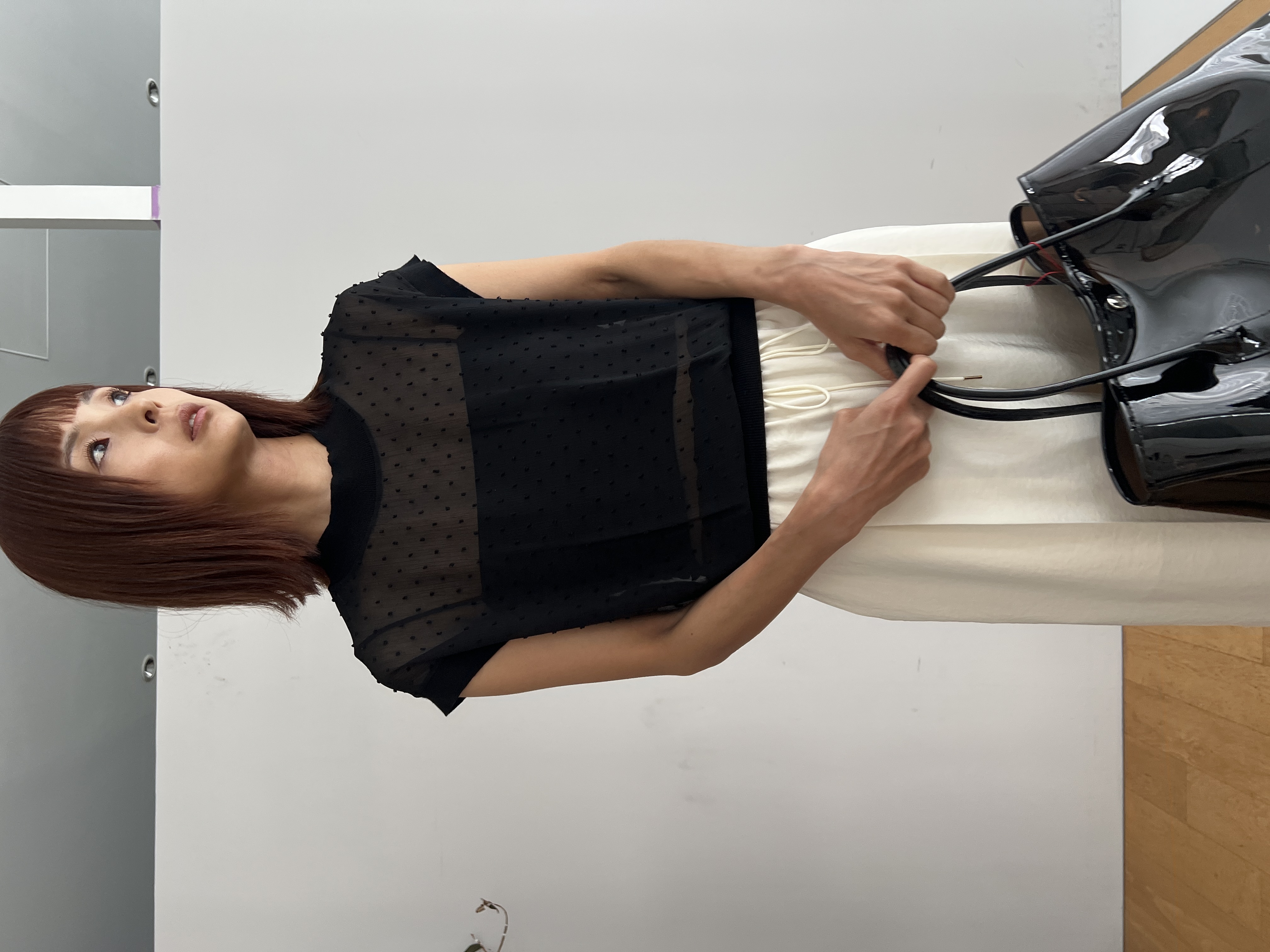 misaさんの「DRESSTERIOR｜サテンイージーパンツ」を使ったコーディネート