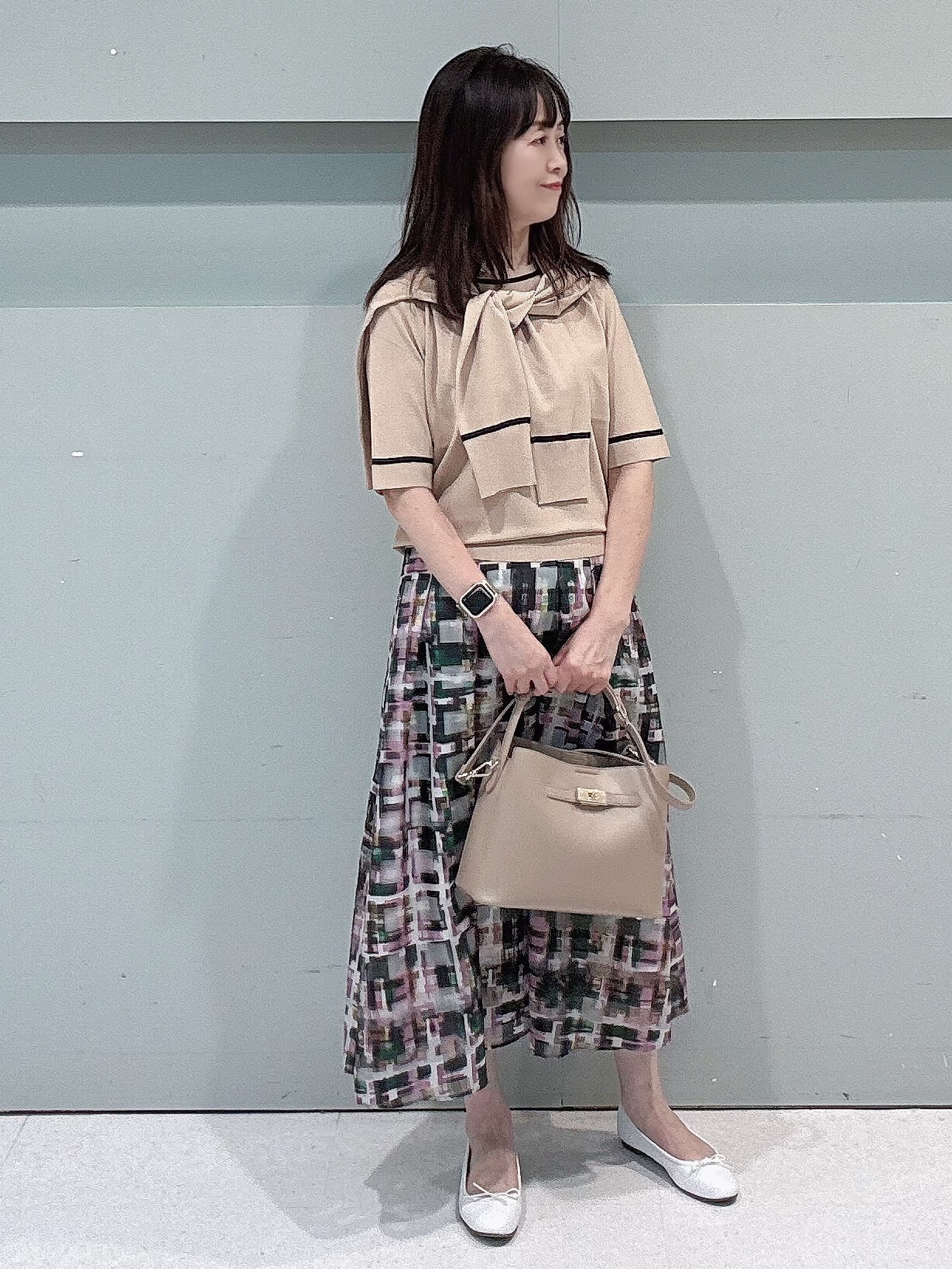 makiさんの「UNTITLED｜【アンサンブル可能】コンパクトニットカーディガン」を使ったコーディネート