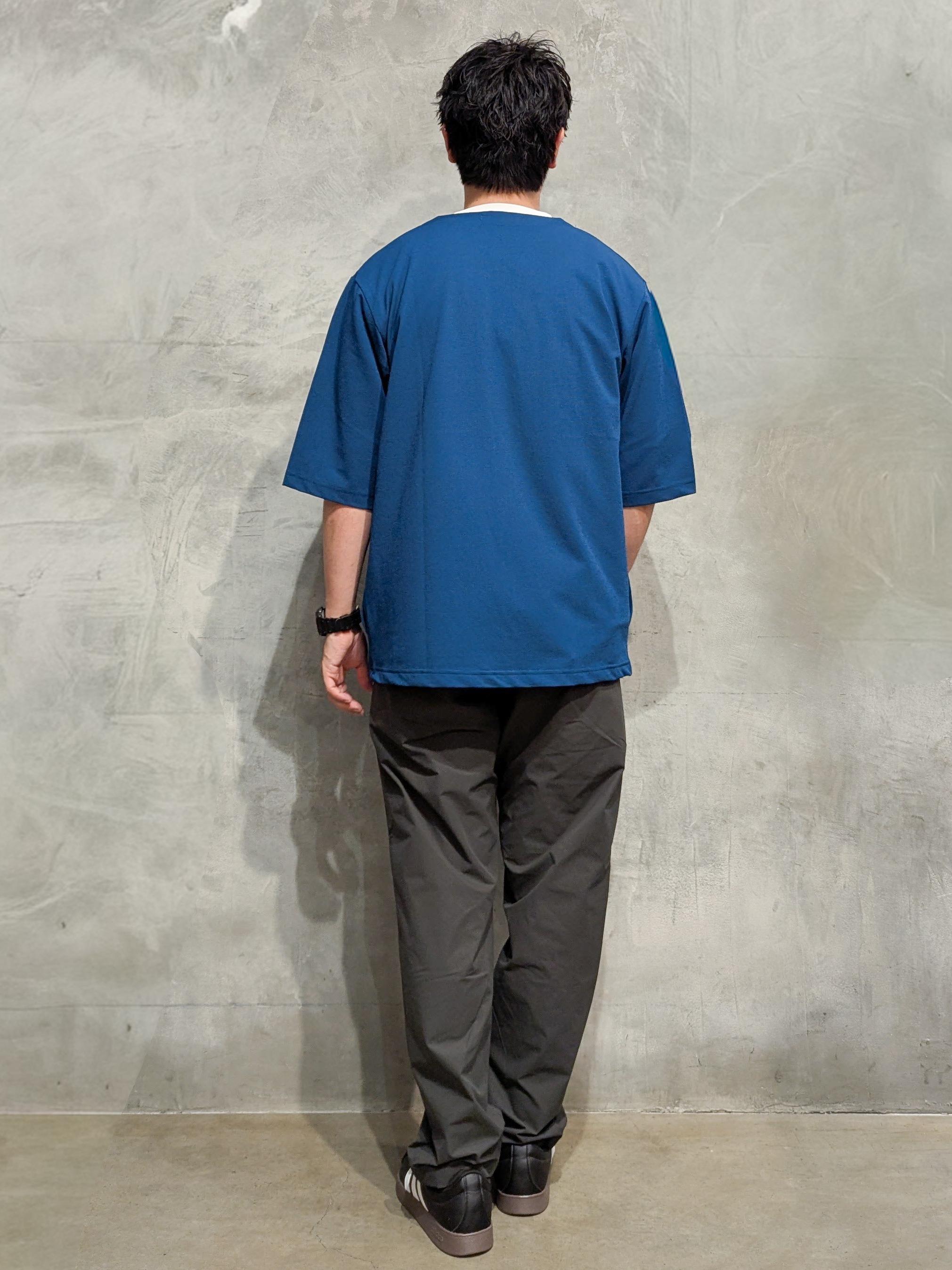 daiさんの「THE SHOP TK｜メッシュ五分袖カーディガン＋半袖Tシャツ セットアイテム 洗濯機OK」を使ったコーディネート