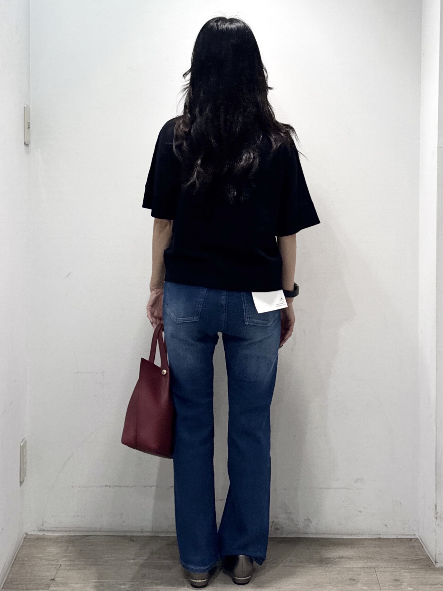 yuicciさんの「OPAQUE.CLIP｜2WAY衿ドッキングニット《洗濯機OK》」を使ったコーディネート