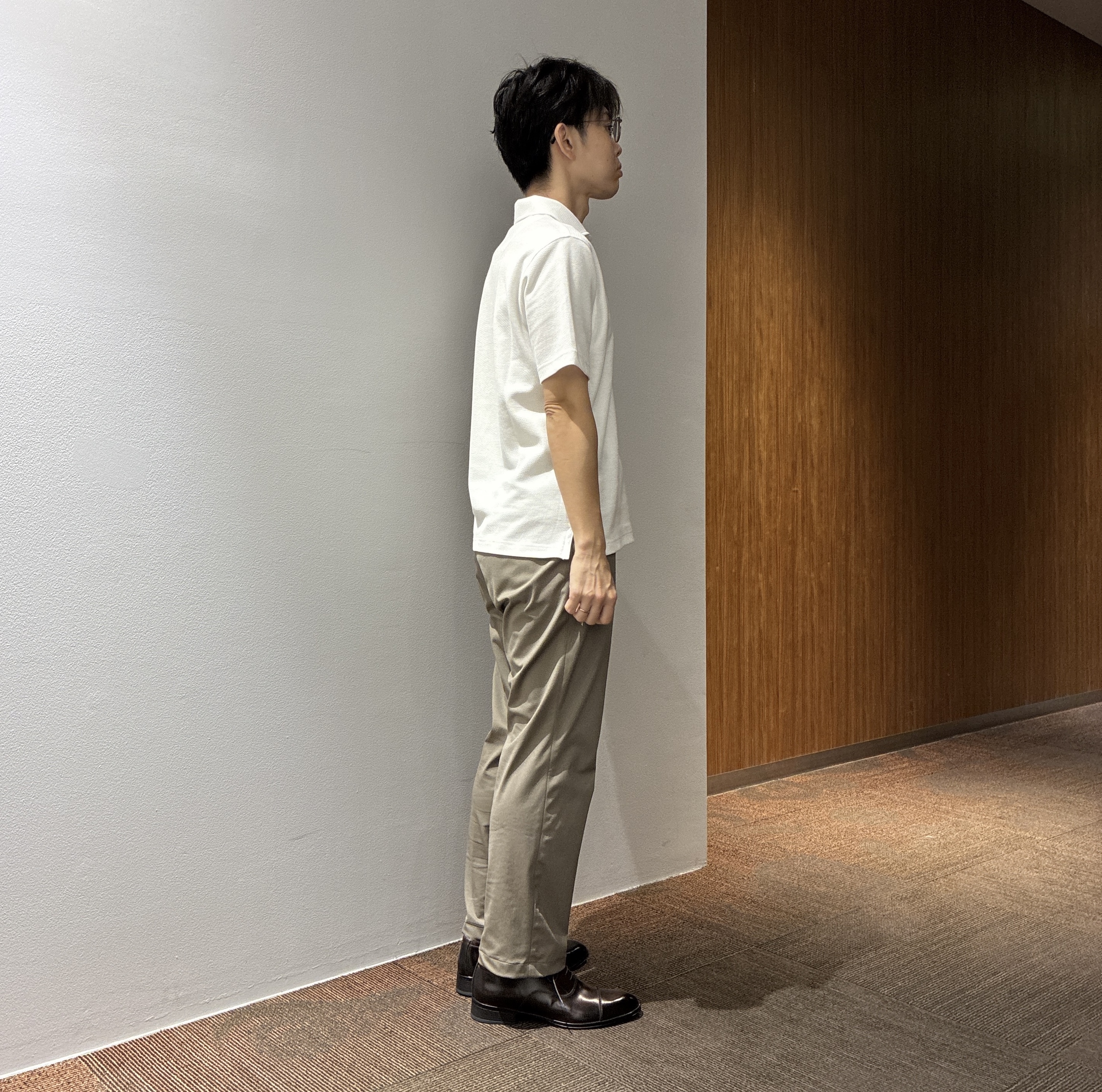 わいずみさんの「TAKEO KIKUCHI｜【抗菌防臭】COOL DOTS（R）ドビープリント ジャケット」を使ったコーディネート