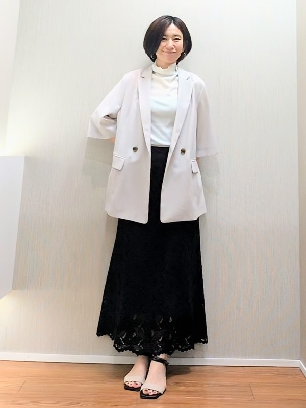 ミズタさんの「UNTITLED｜【セットアップ可/UVカット/通気性】エアリークール半袖ジャケット」を使ったコーディネート