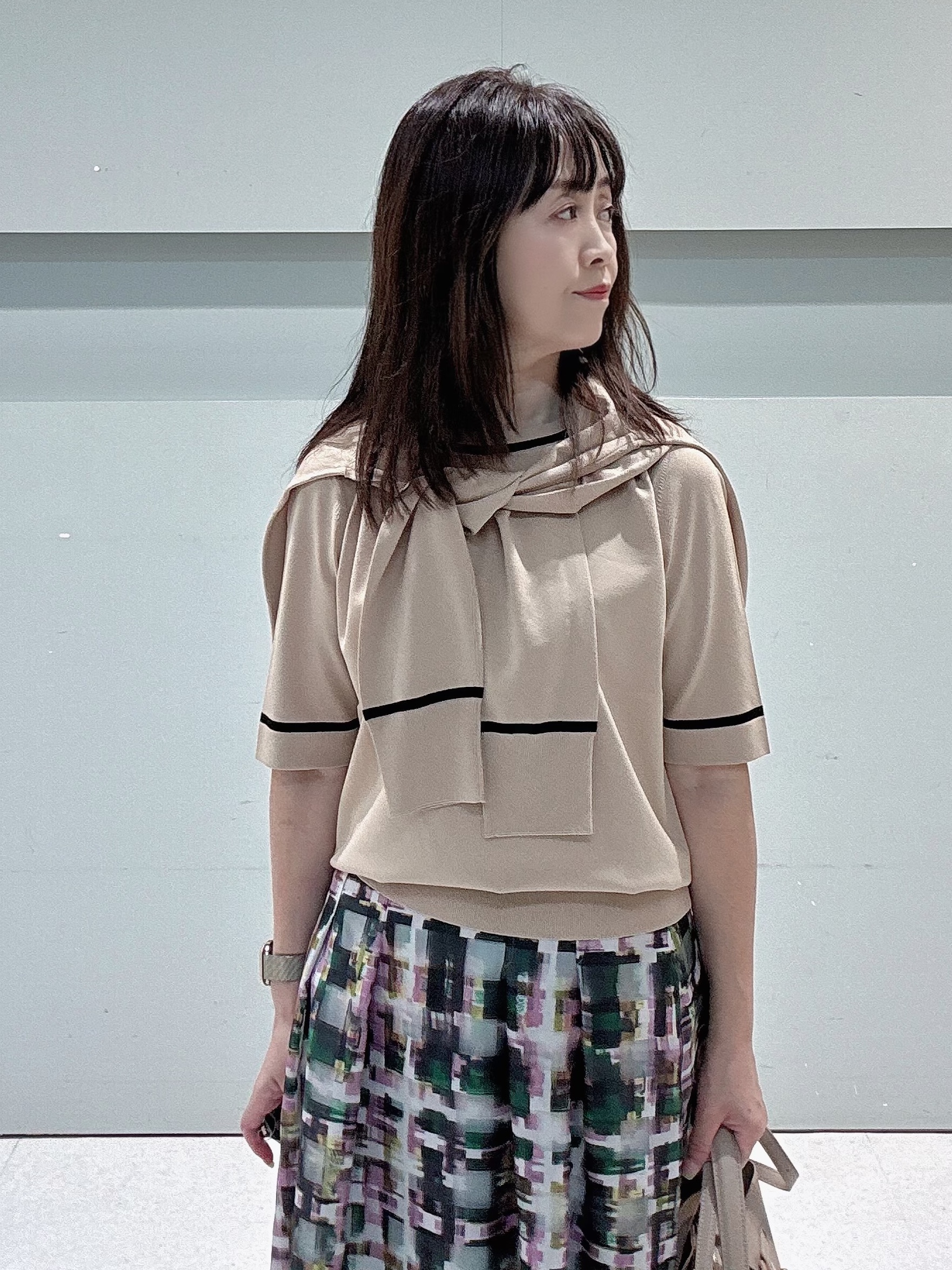makiさんの「UNTITLED｜【アンサンブル可能】コンパクトニットカーディガン」を使ったコーディネート
