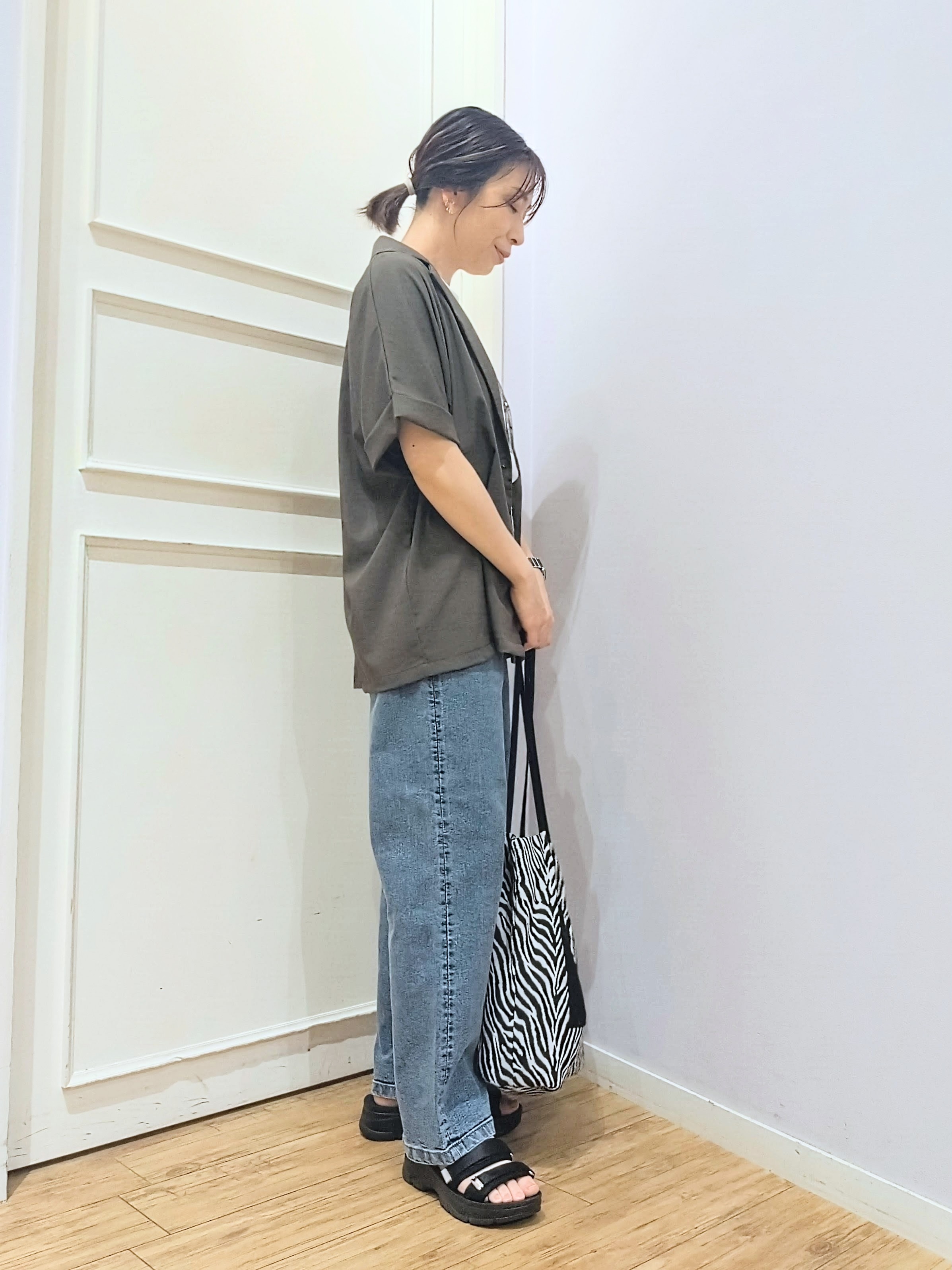 miomioさんの「SHOO･LA･RUE｜【高レビュー/洗濯機可/セットアップ可】軽凛(かろりん) ひんやり半袖ジャケット」を使ったコーディネート