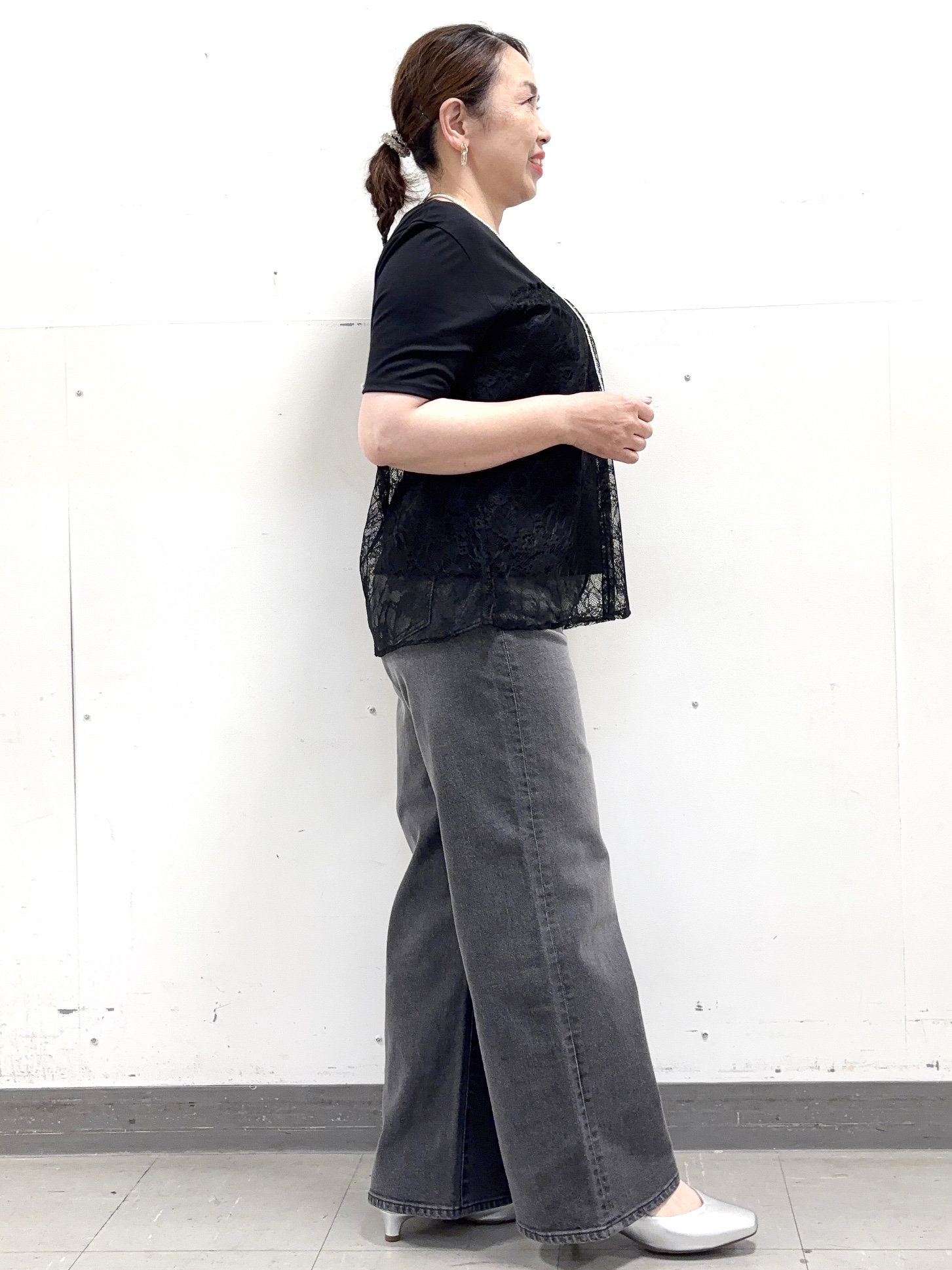 keiさんの「Reflect｜【UVカット／接触冷感／手洗い可】ラッセルレースプルオーバー」を使ったコーディネート