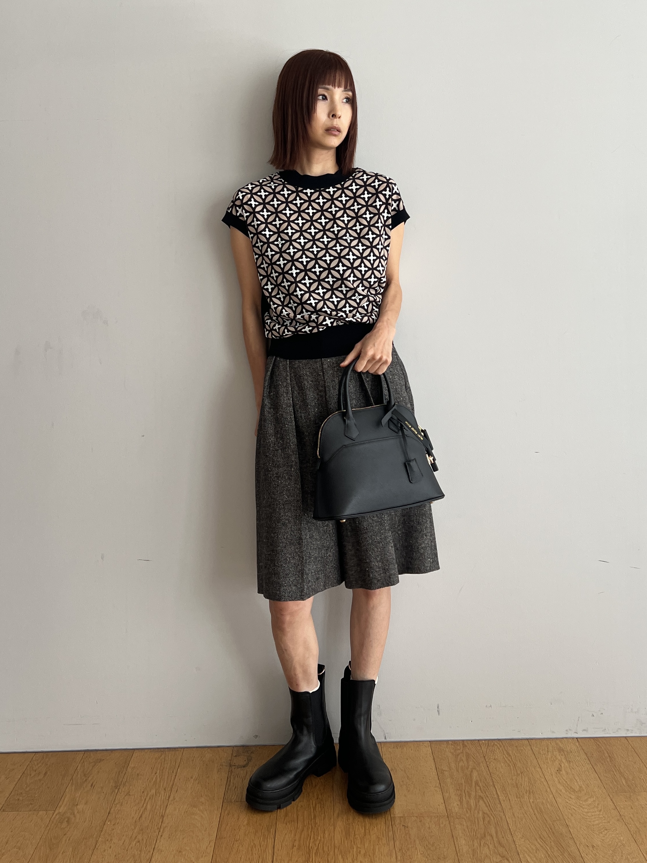 misaさんの「DRESSTERIOR｜◆mica della valle（ミカデラヴァッレ）Katia ハンドバッグ」を使ったコーディネート