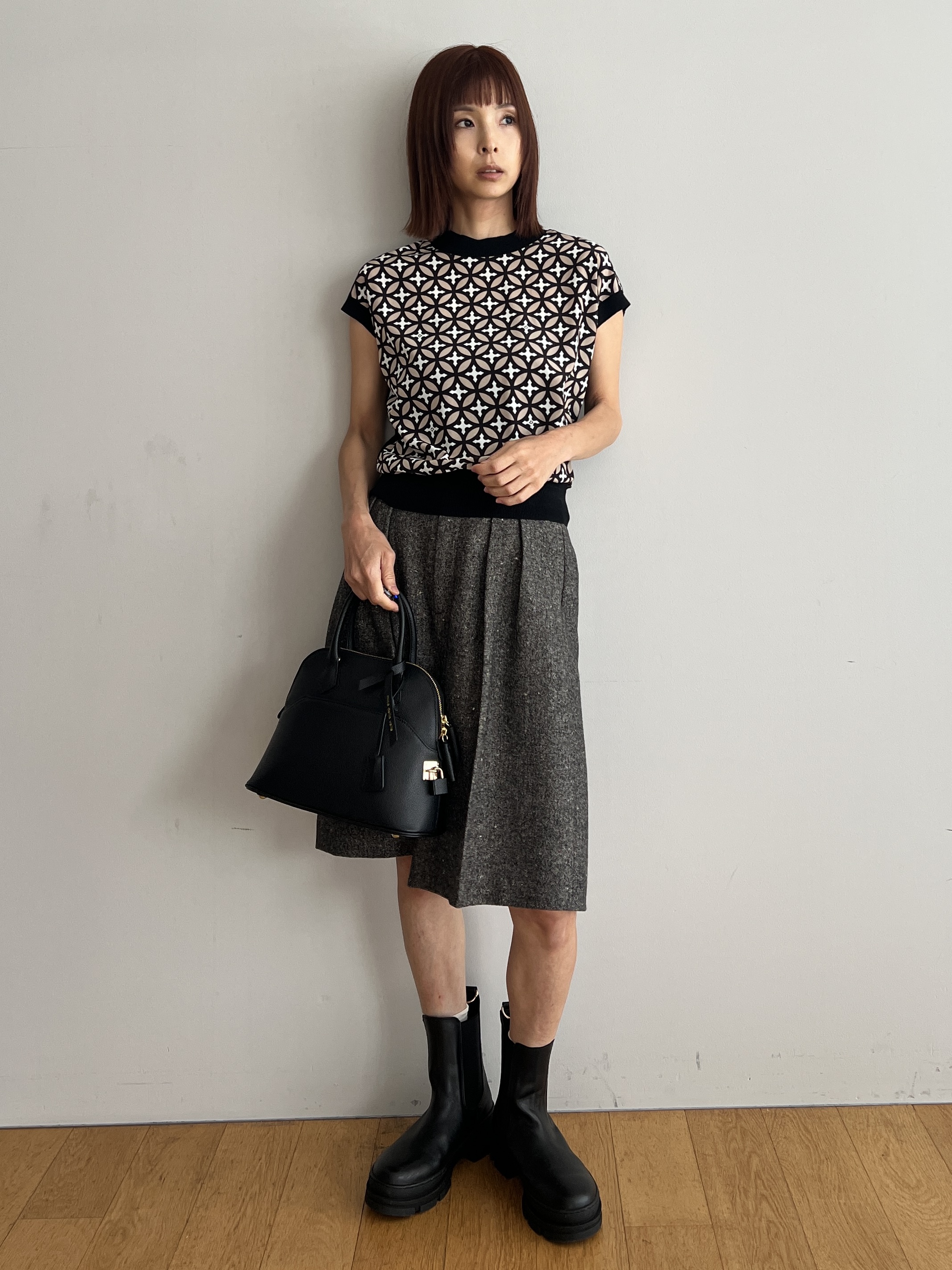misaさんの「DRESSTERIOR｜◆mica della valle（ミカデラヴァッレ）Katia ハンドバッグ」を使ったコーディネート