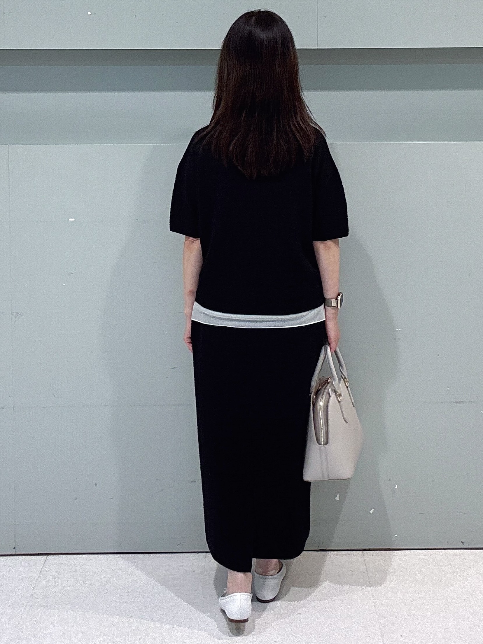 makiさんの「UNTITLED｜【セットアップ可】ドライタッチニットプルオーバー」を使ったコーディネート