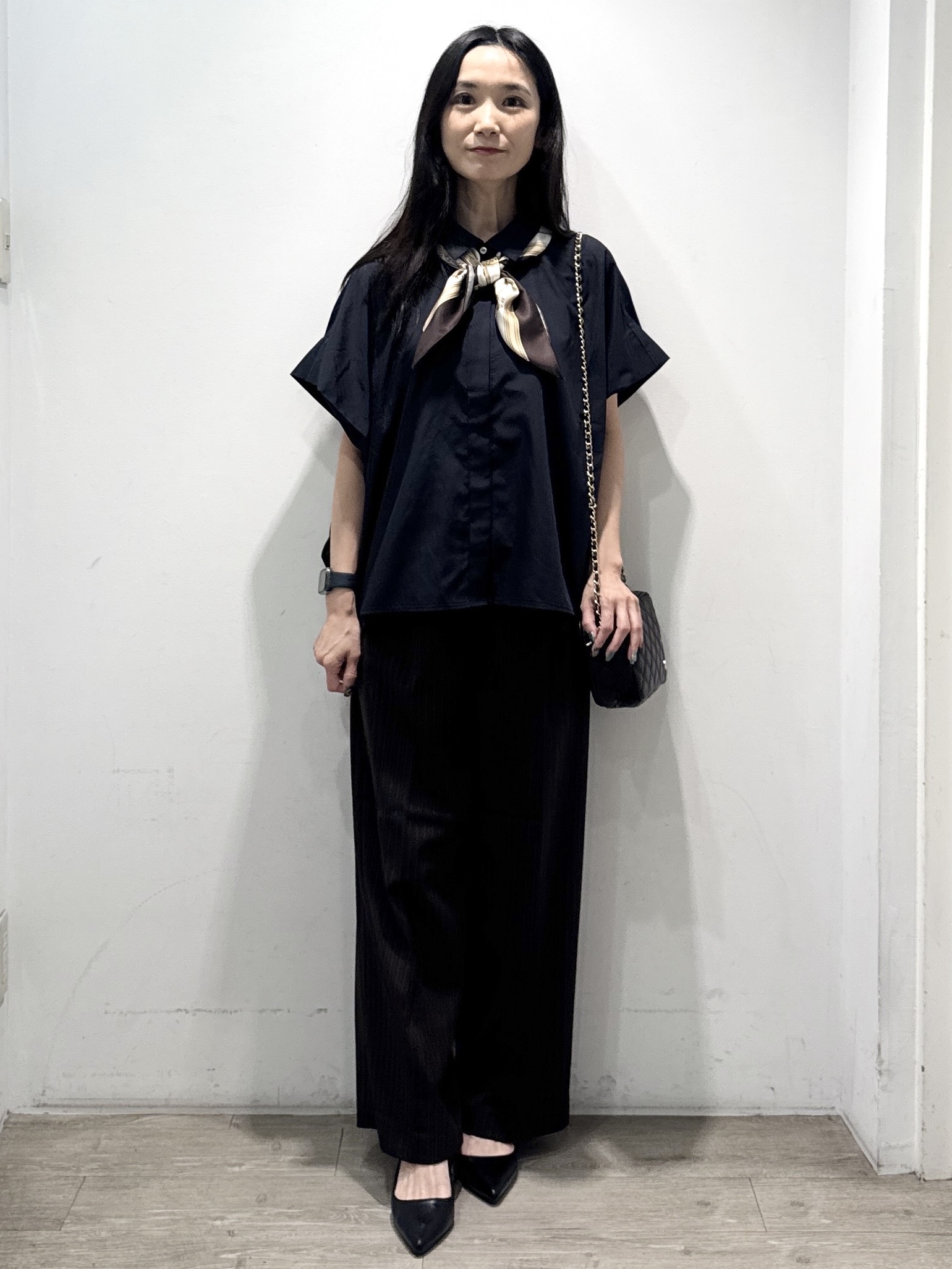 yuicciさんの「OPAQUE.CLIP｜タックニュアンスフォルムシャツ【洗濯機OK】」を使ったコーディネート