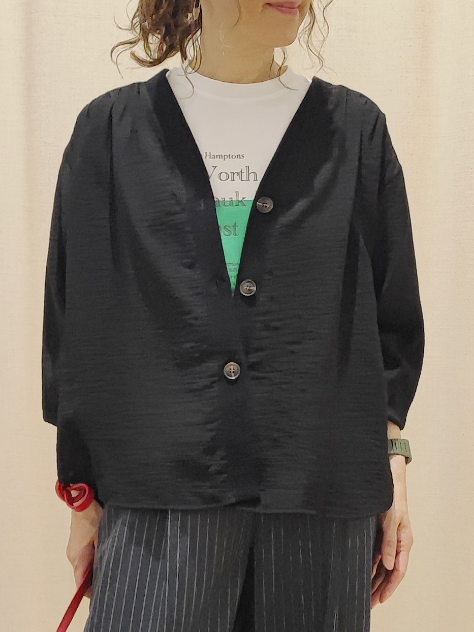 toyaさんの「Dessin｜【UVカット】シアー楊柳カーディガン」を使ったコーディネート