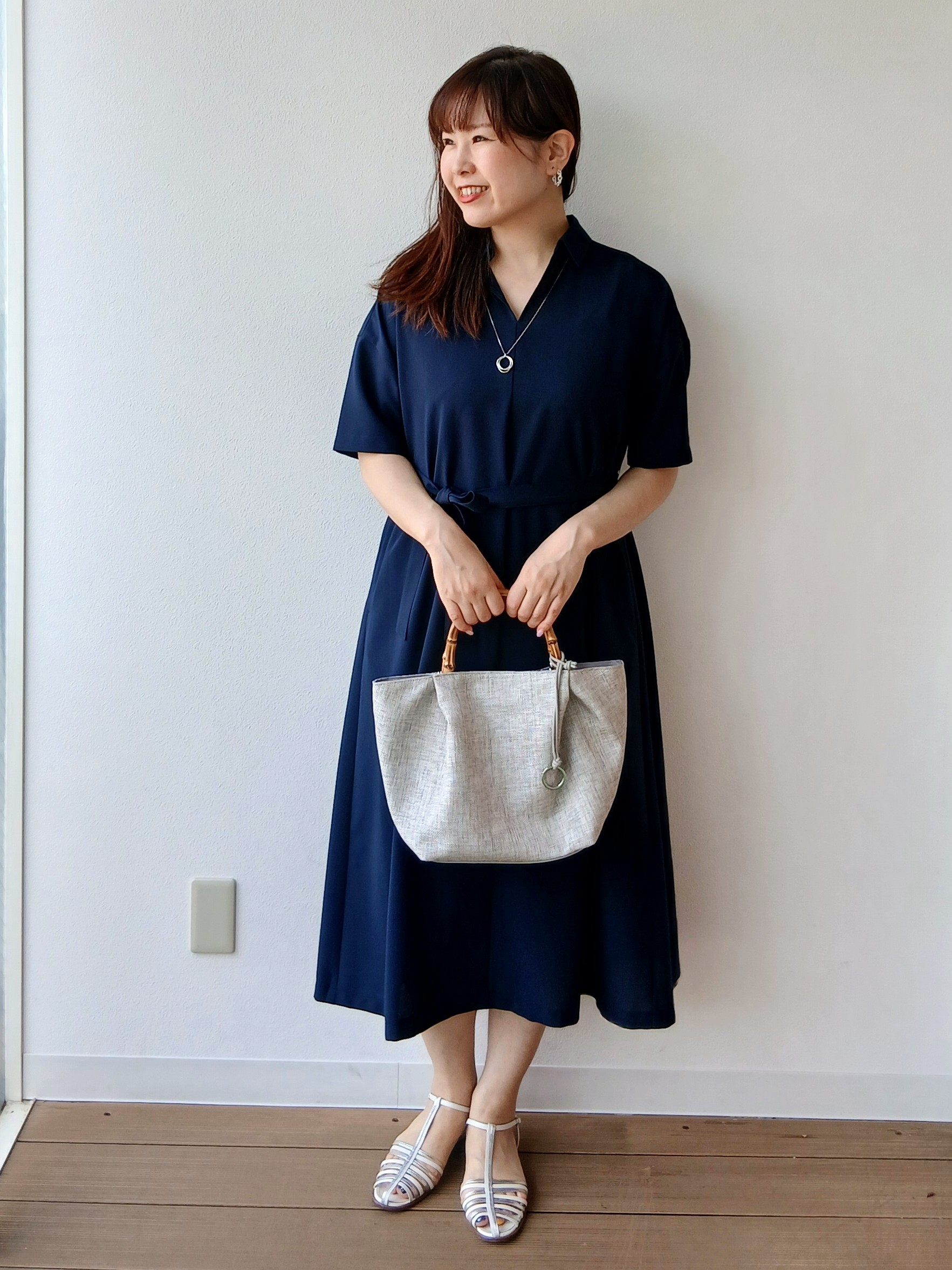 なみきさんの「UNTITLED｜【UVカット/接触冷感/通気性】エアリークールワンピース」を使ったコーディネート