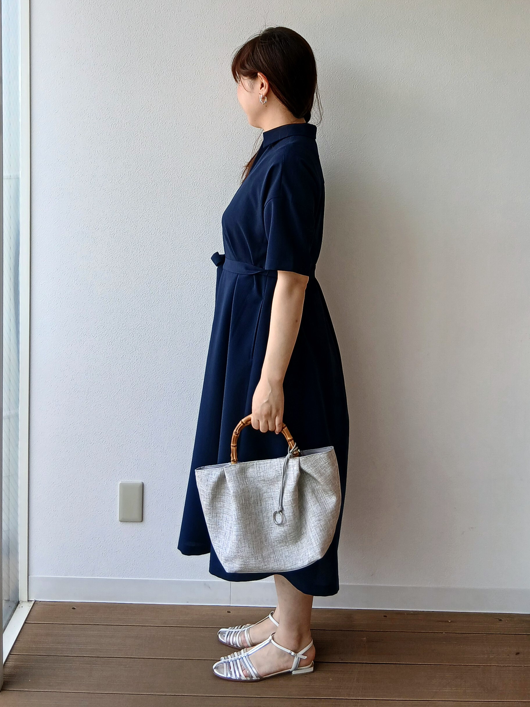 なみきさんの「UNTITLED｜【UVカット/接触冷感/通気性】エアリークールワンピース」を使ったコーディネート