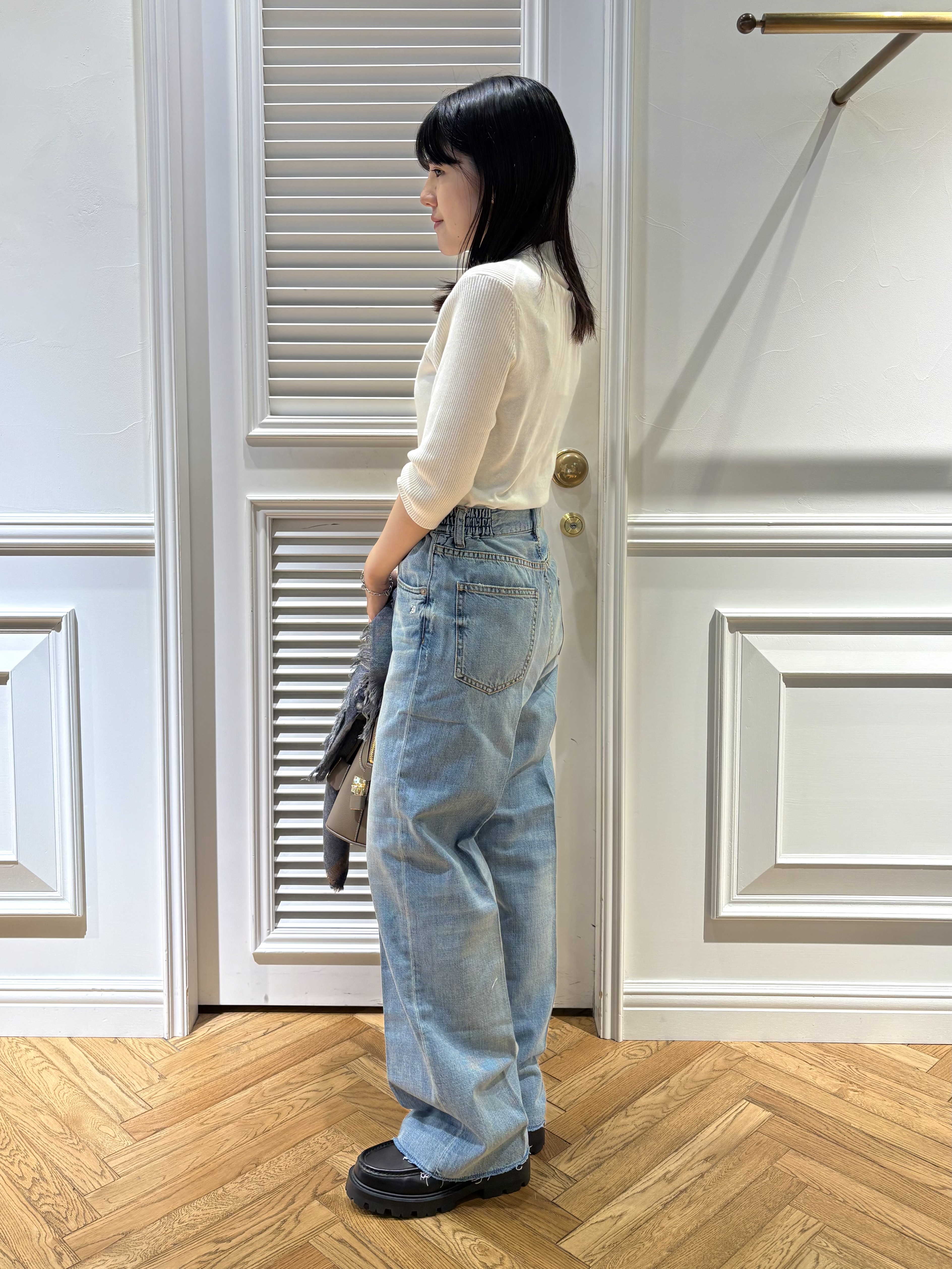 cocoさんの「DRESSTERIOR｜【接触冷感】クールタッチカットハーフスリーブプルオーバー」を使ったコーディネート