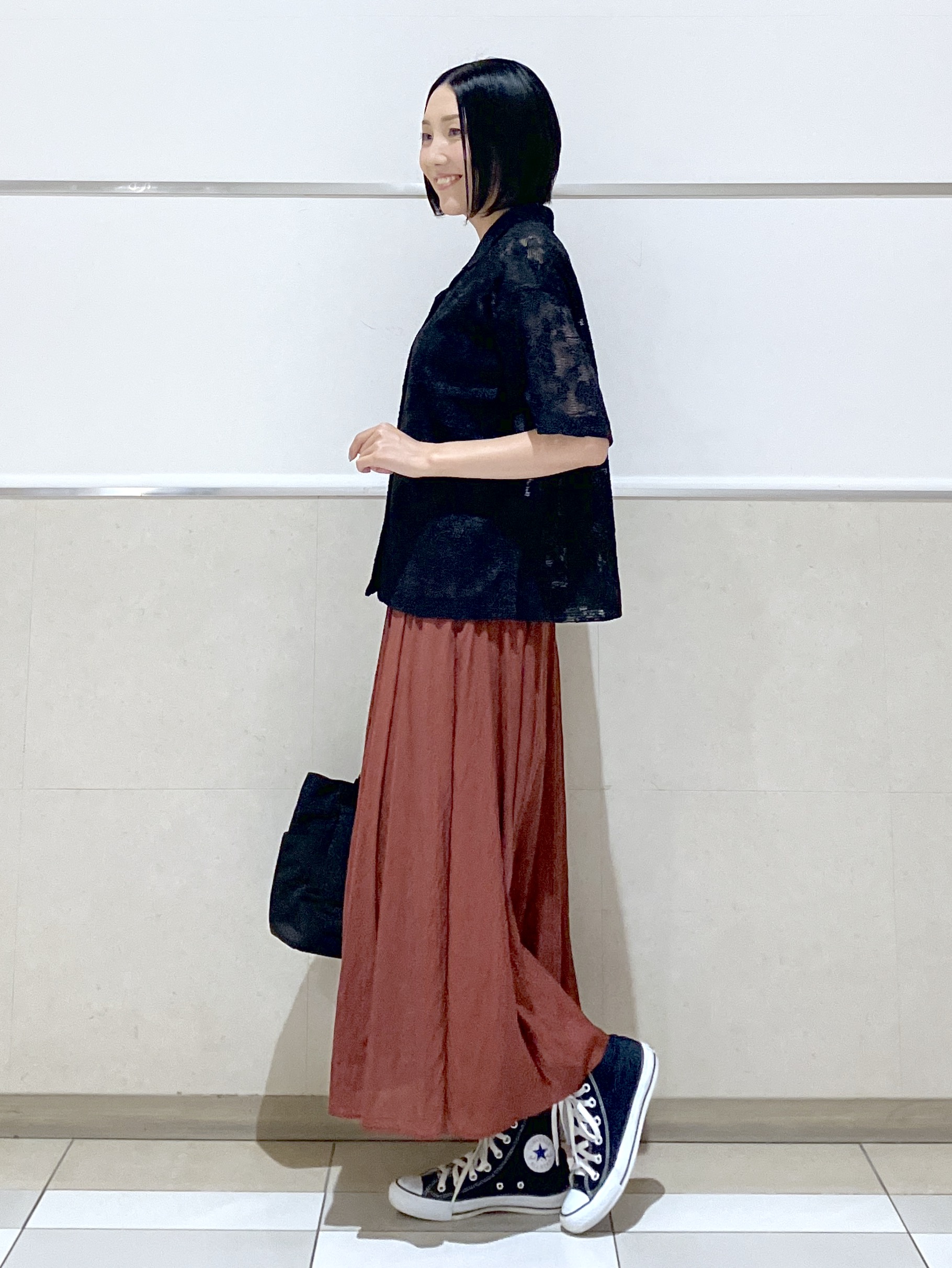 eriko さんの「Dessin｜カラミレース 開襟シャツ」を使ったコーディネート