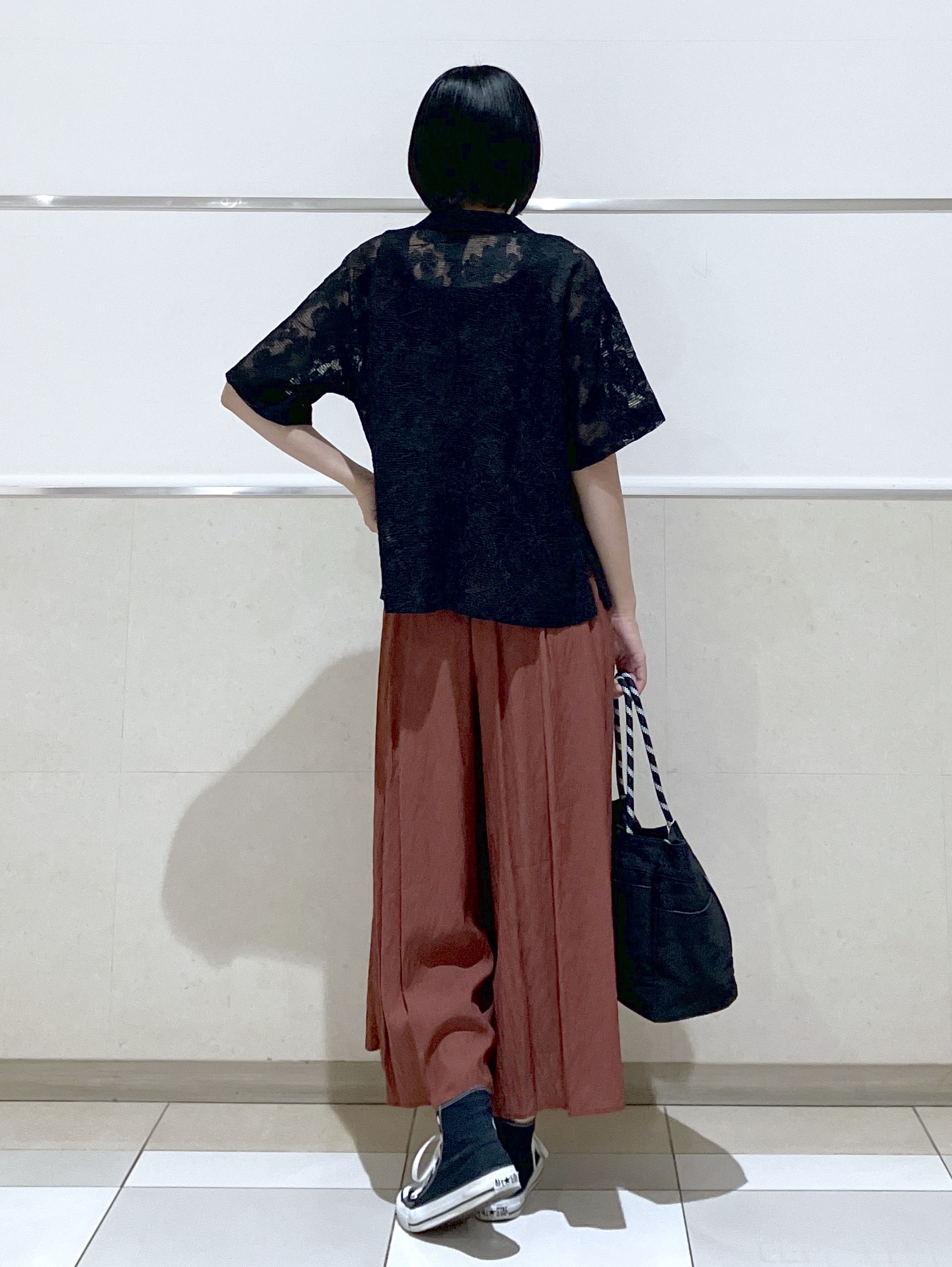 eriko さんの「Dessin｜カラミレース 開襟シャツ」を使ったコーディネート