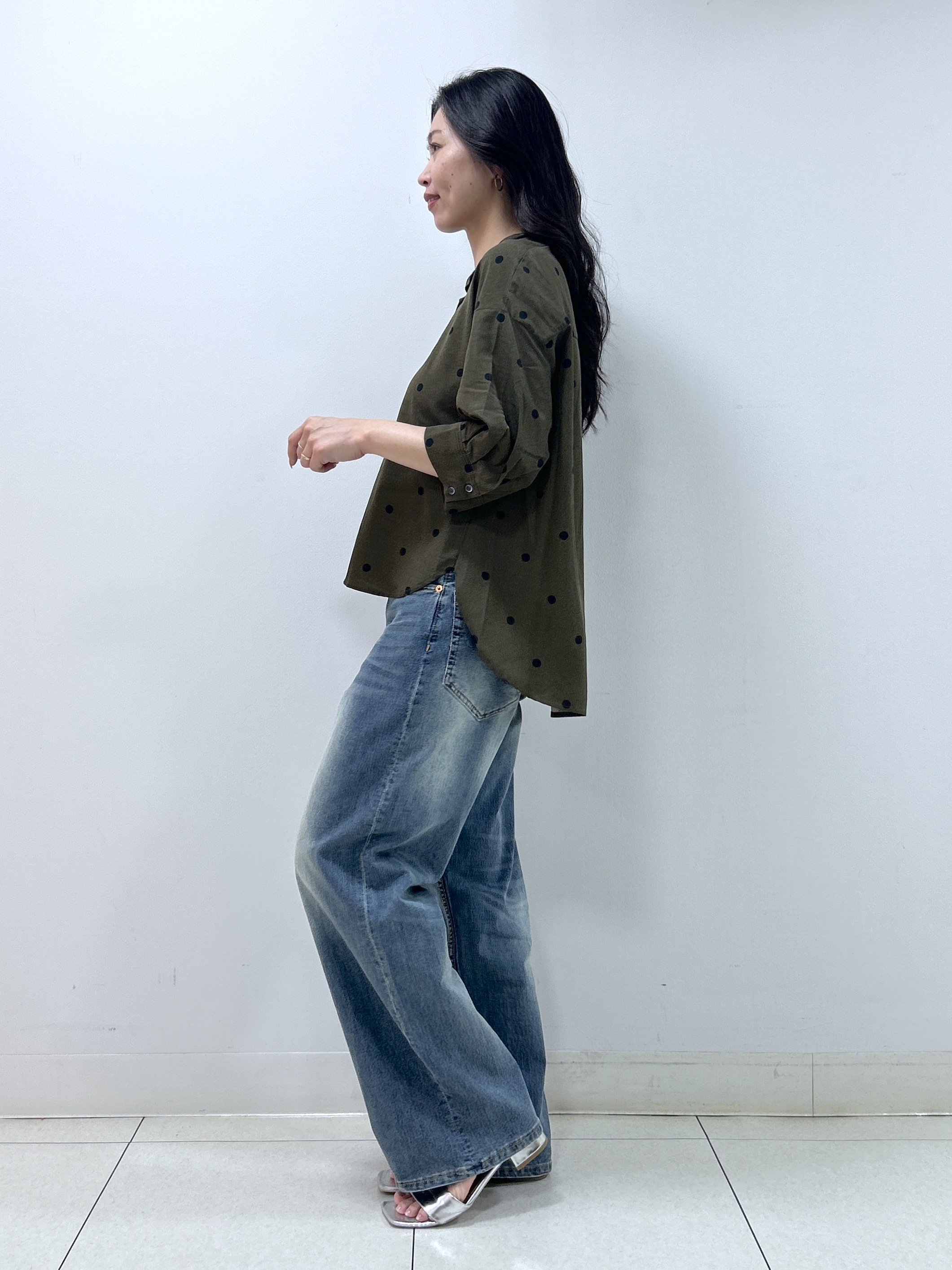 Kaiさんの「Dessin｜【セットアップ可】ドットプリント ハーフスリーブシャツ」を使ったコーディネート