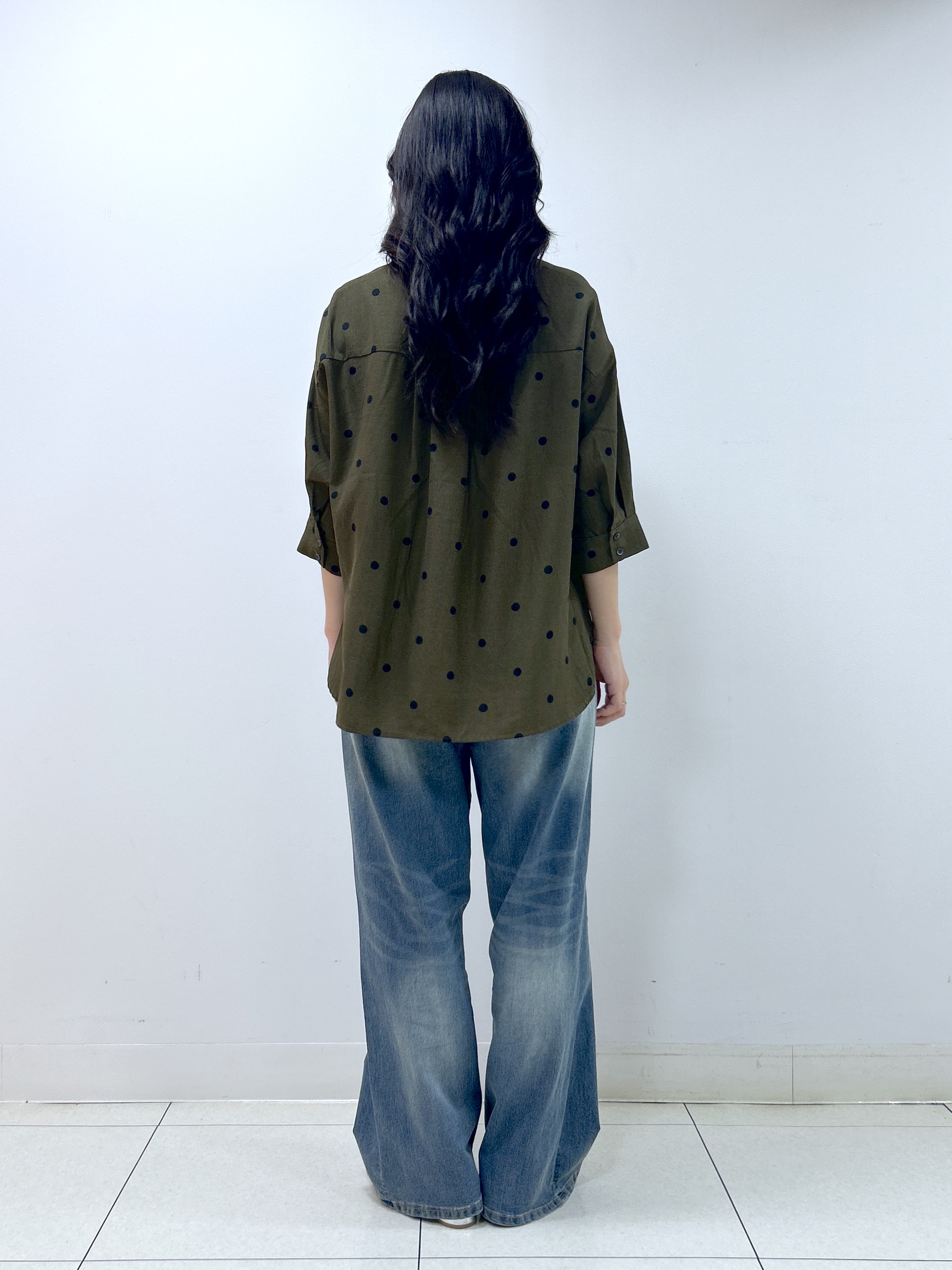 Kaiさんの「Dessin｜【セットアップ可】ドットプリント ハーフスリーブシャツ」を使ったコーディネート