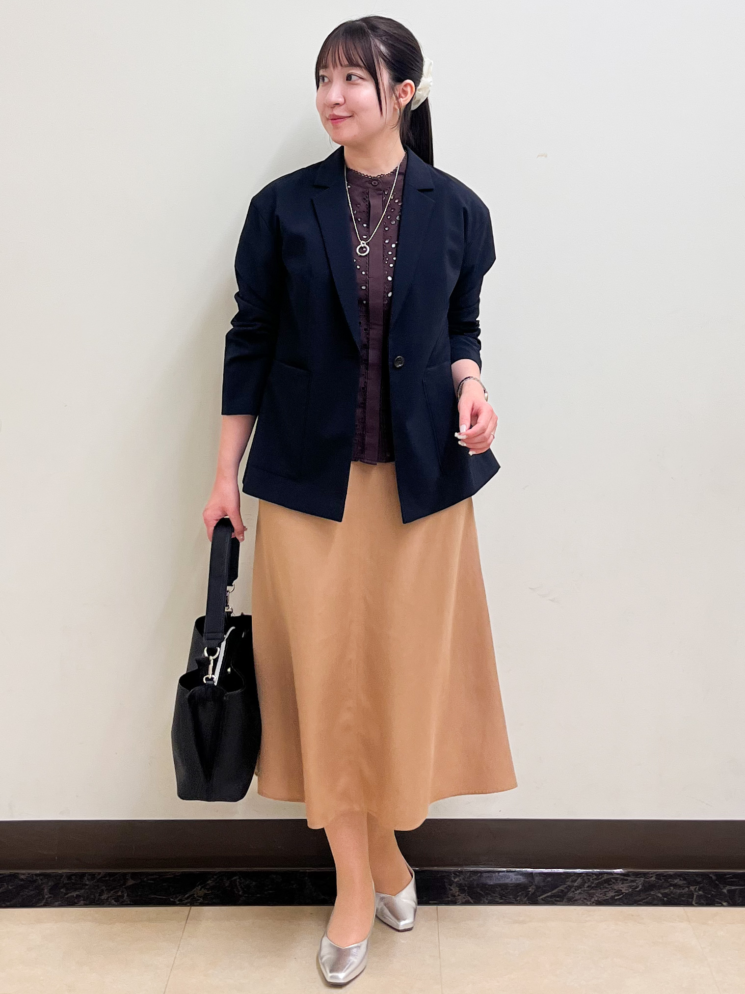 mikikoさんの「Reflect｜【SS-4Lサイズ／接触冷感／シワになりにくい】リラクシーテーラードジャケット」を使ったコーディネート