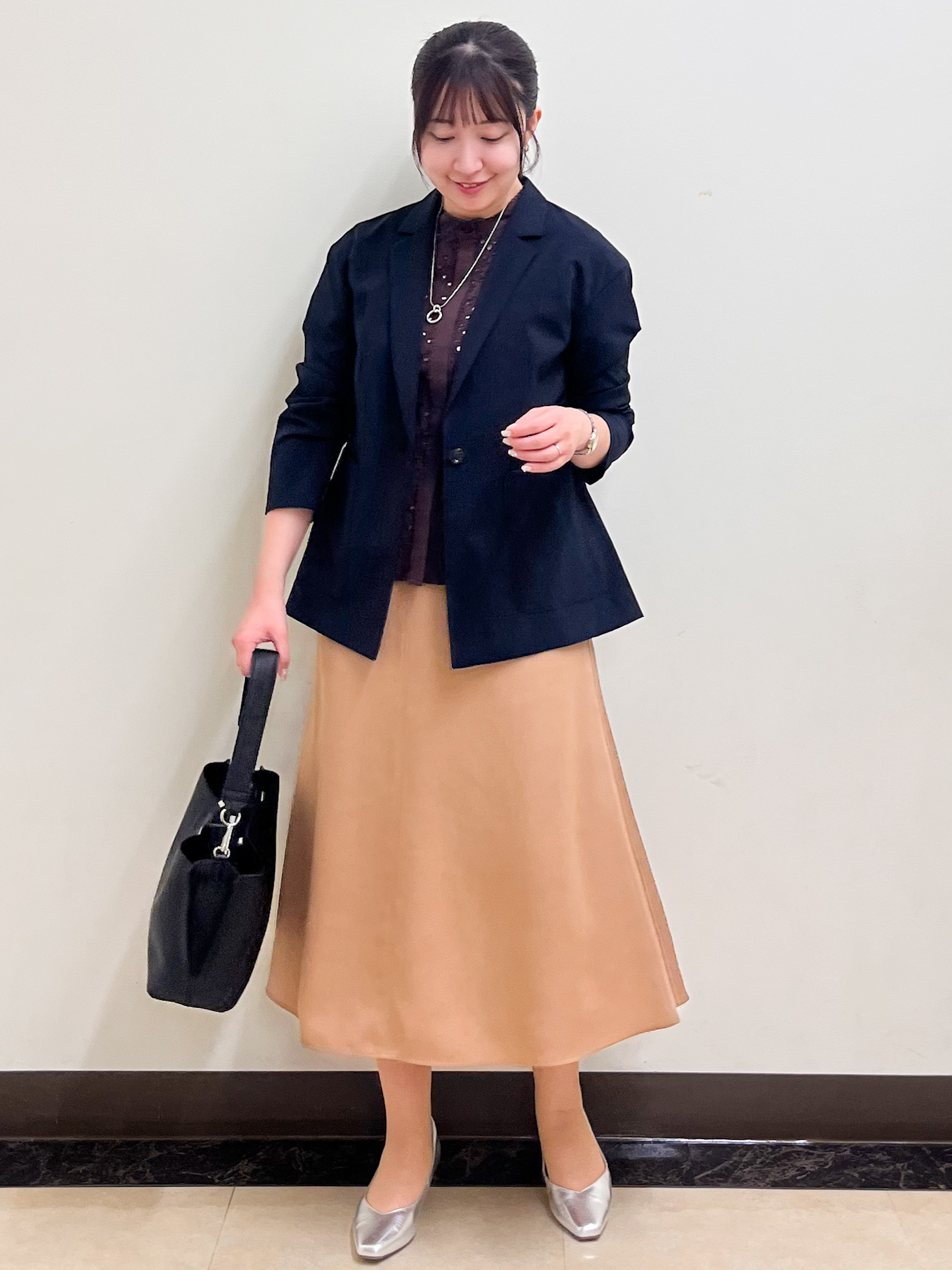 mikikoさんの「Reflect｜【SS-4Lサイズ／接触冷感／シワになりにくい】リラクシーテーラードジャケット」を使ったコーディネート