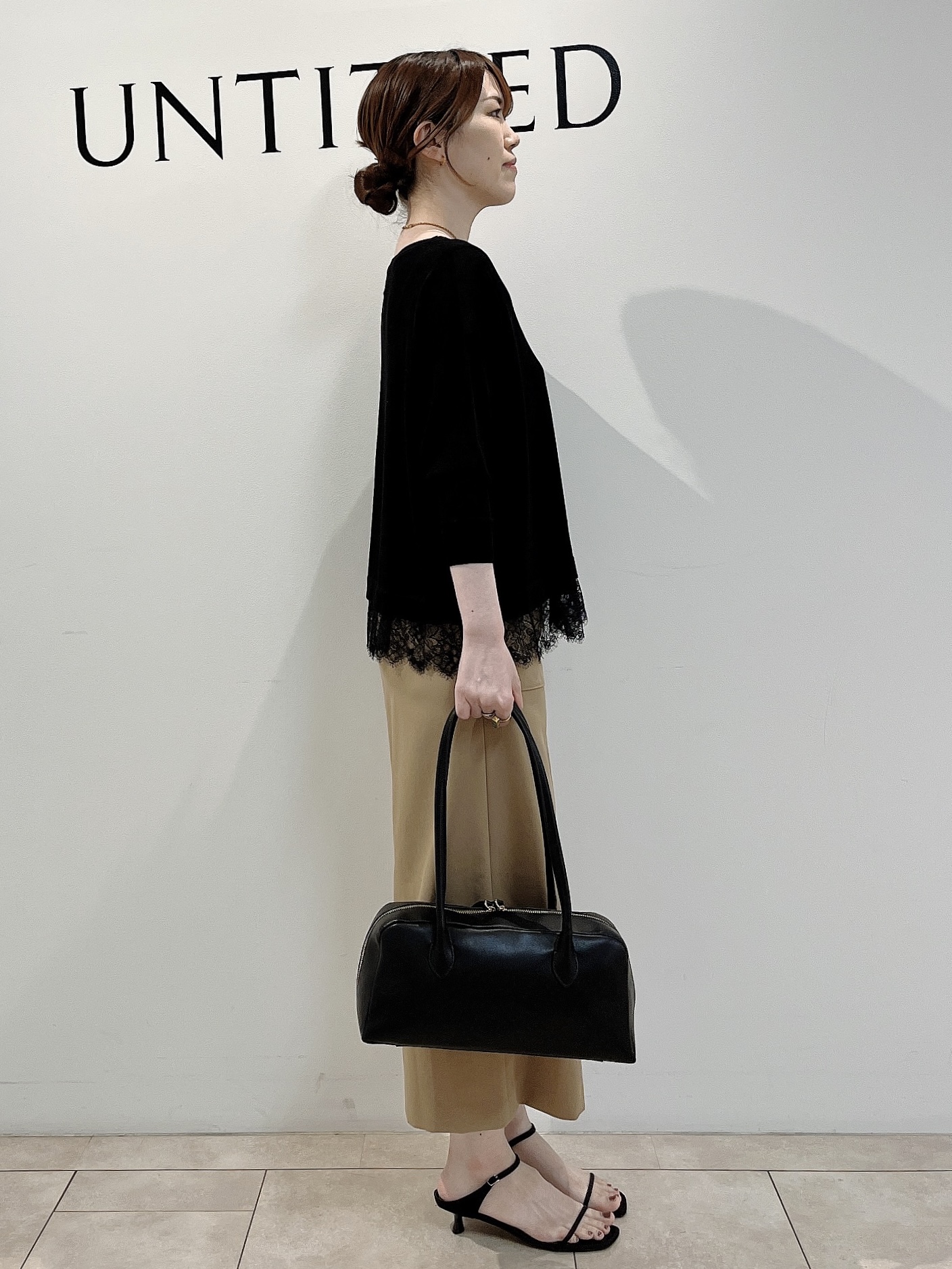 hayaさんの「UNTITLED｜レースドッキングニットプルオーバー」を使ったコーディネート