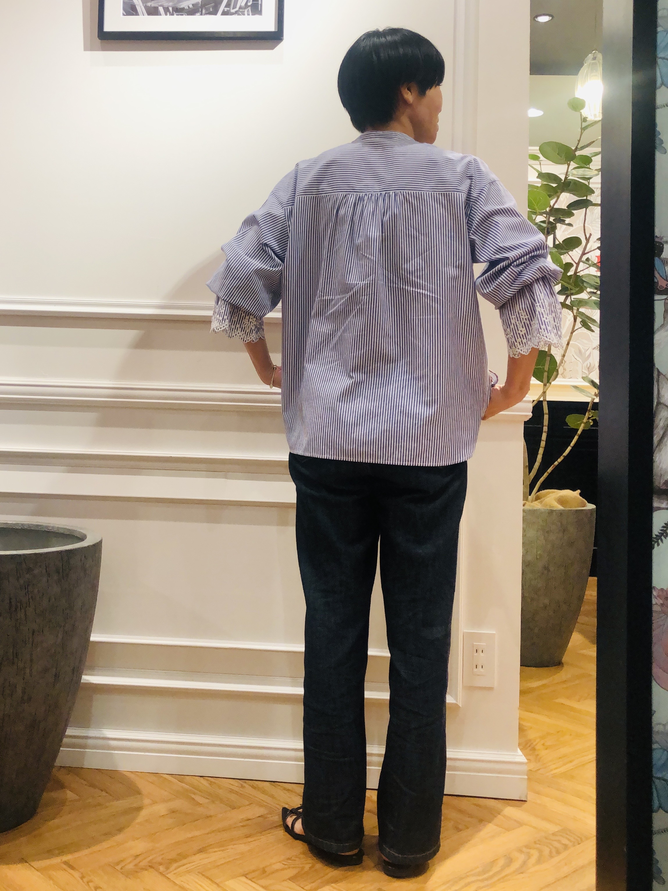 OGATAさんの「DRESSTERIOR｜エンブロイダリースリーブ ブラウス」を使ったコーディネート