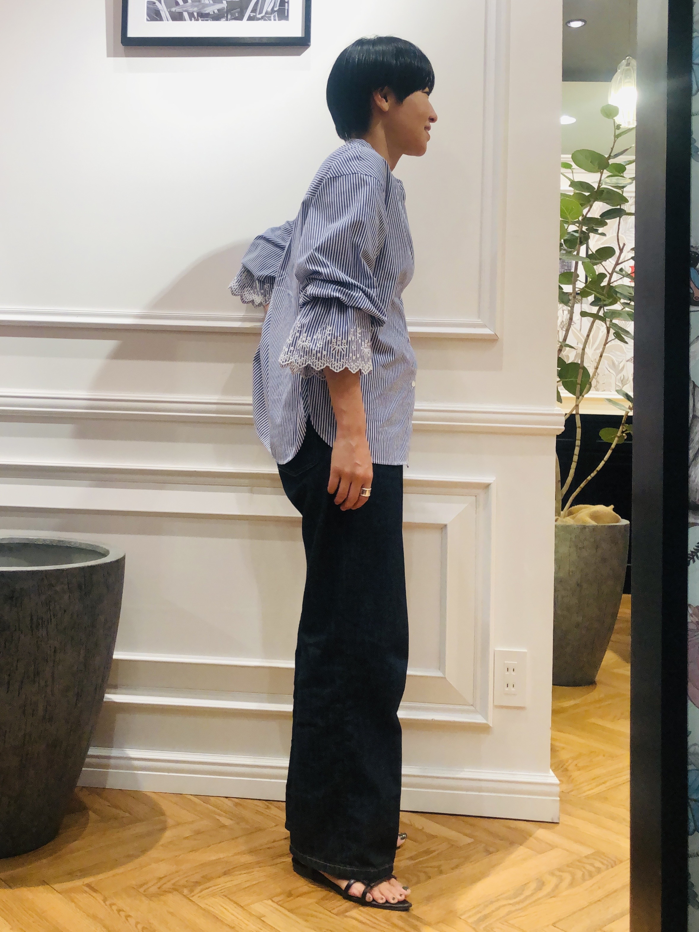 OGATAさんの「DRESSTERIOR｜エンブロイダリースリーブ ブラウス」を使ったコーディネート