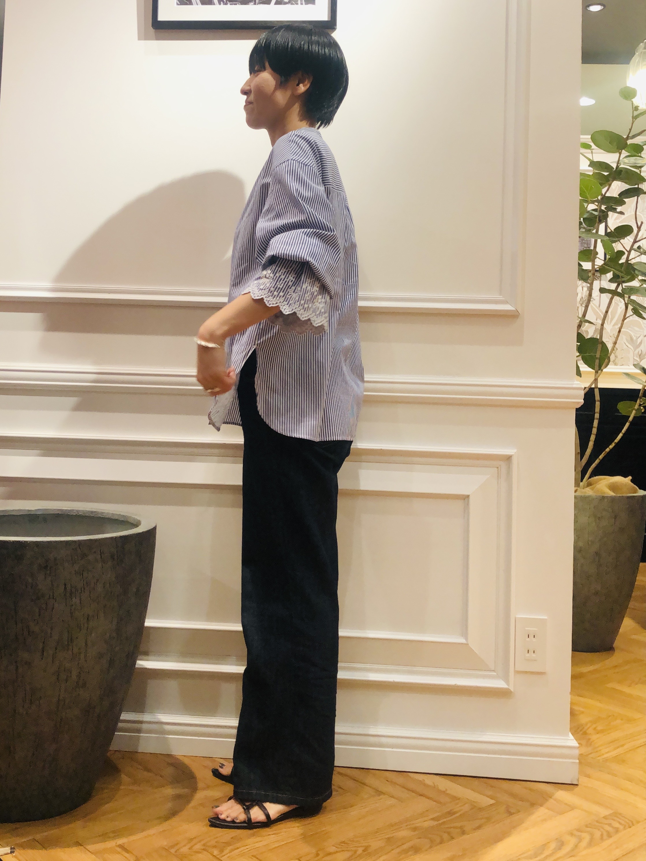 OGATAさんの「DRESSTERIOR｜エンブロイダリースリーブ ブラウス」を使ったコーディネート