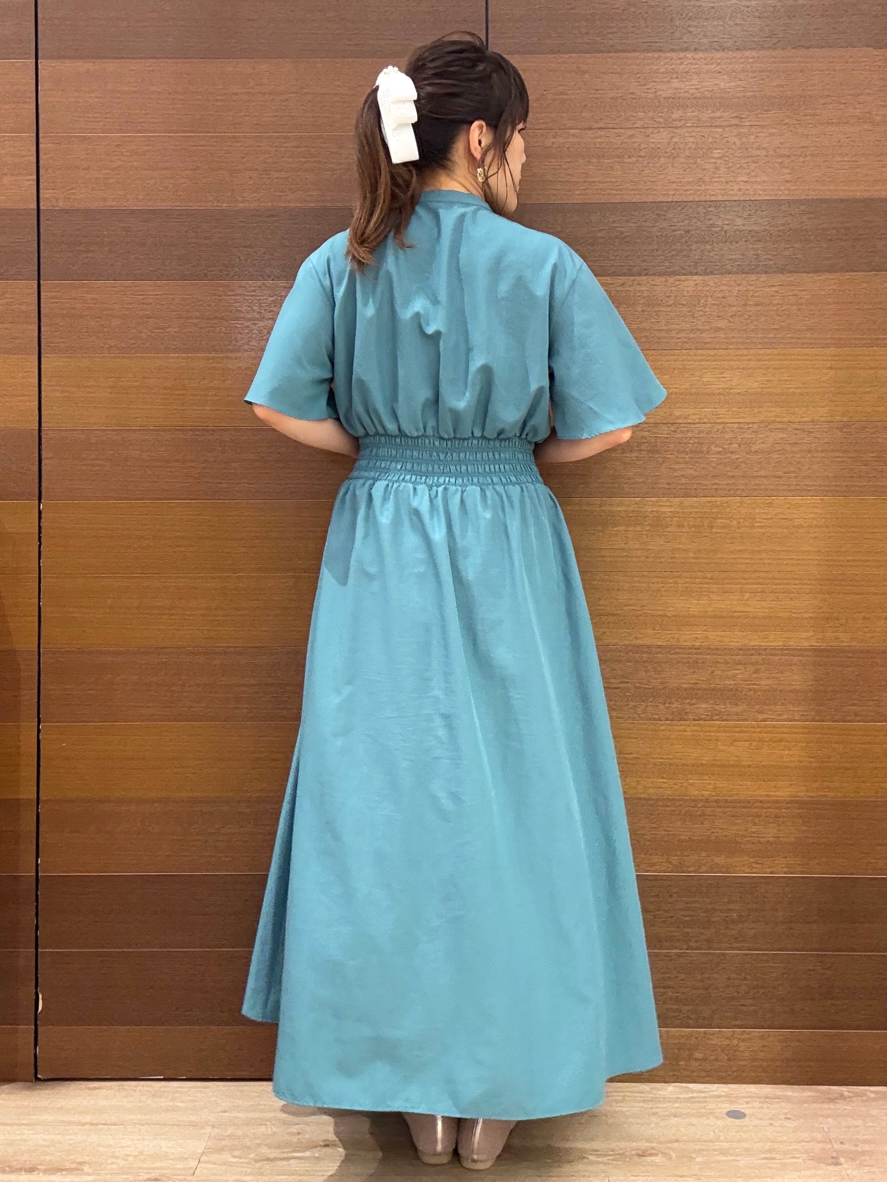 maichiさんの「OPAQUE.CLIP｜スキッパーシャツワンピース【洗濯機OK／イージーアイロン】」を使ったコーディネート