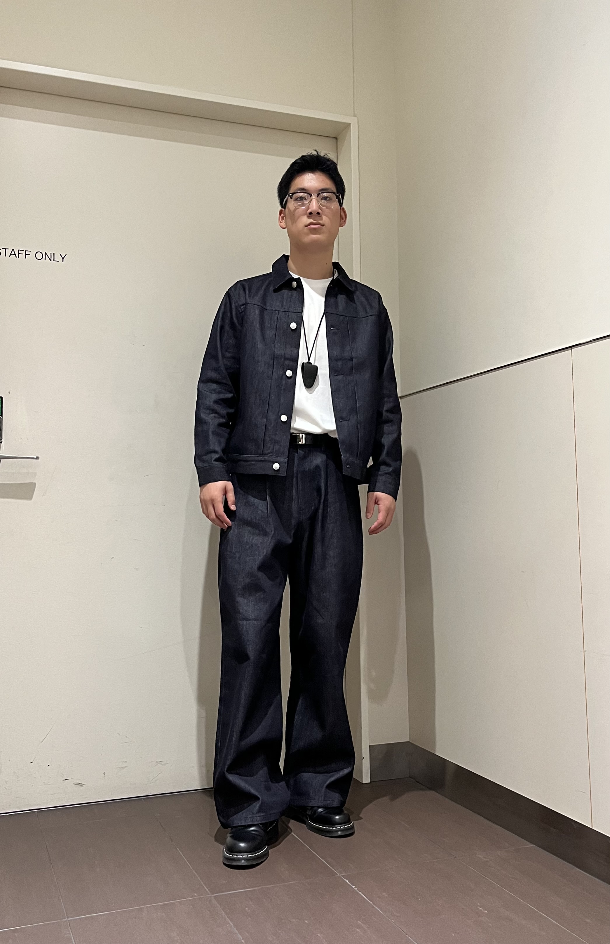 RITSUKIさんの「tk.TAKEO KIKUCHI｜【色褪せしにくいデニム/セットアップ対応可】Comfy Fadeless Denim Seriesデ」を使ったコーディネート